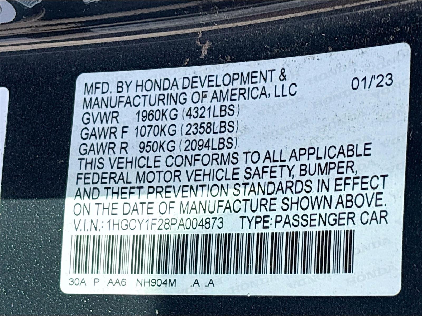 2023 Honda Accord Sedan LX