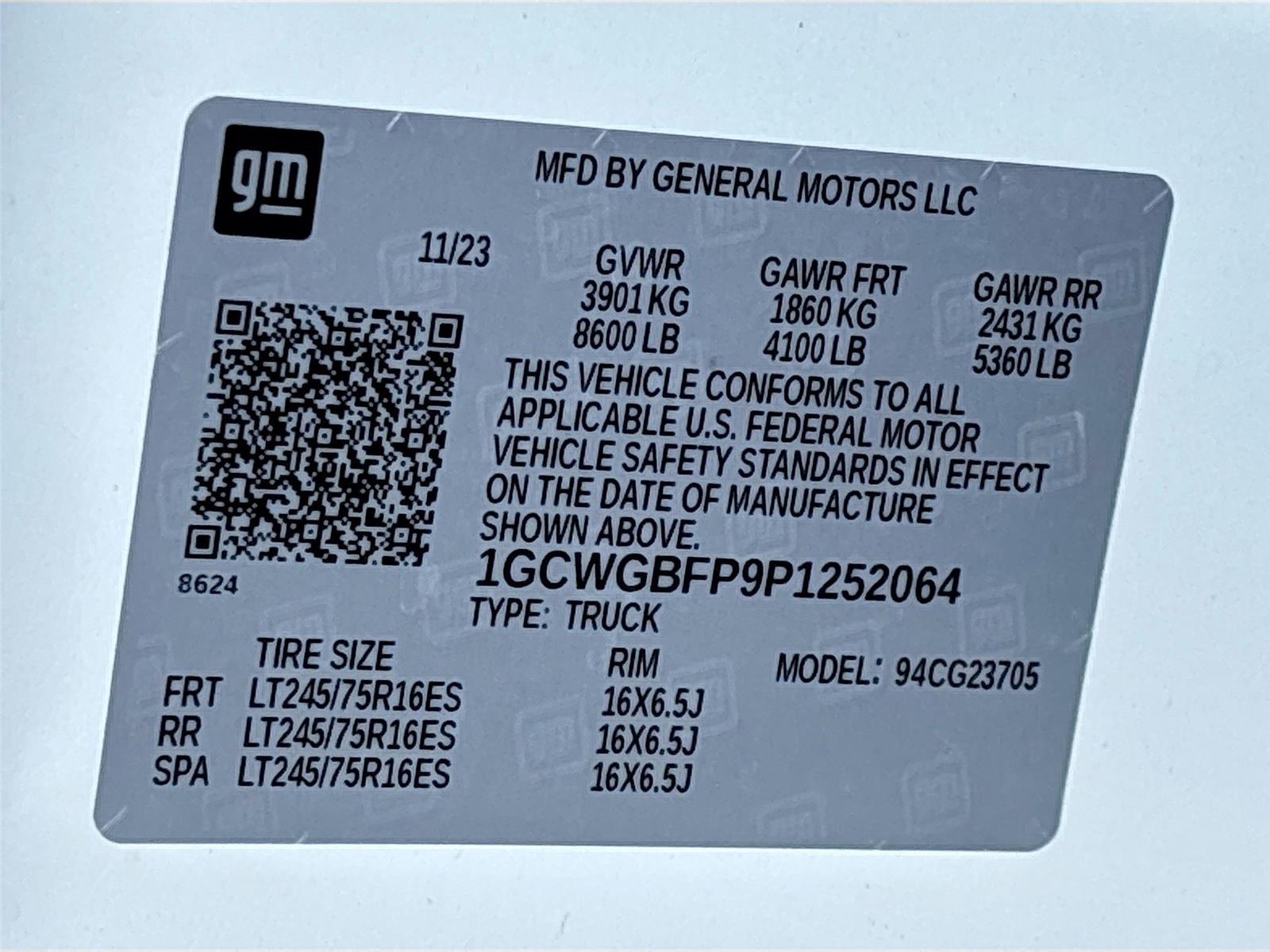 2023 Chevrolet Express Cargo Van