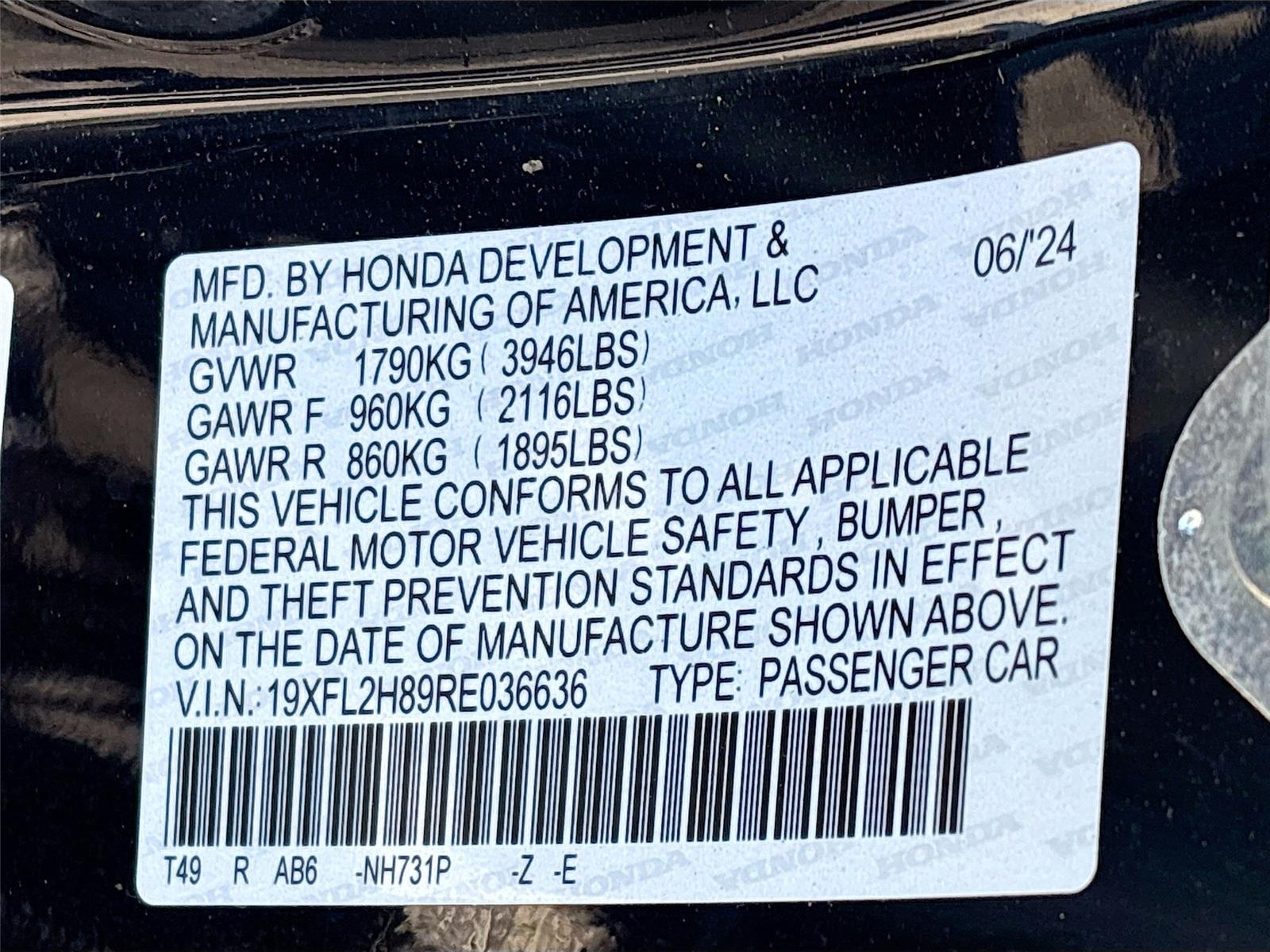 2024 Honda Civic Hatchback Sport