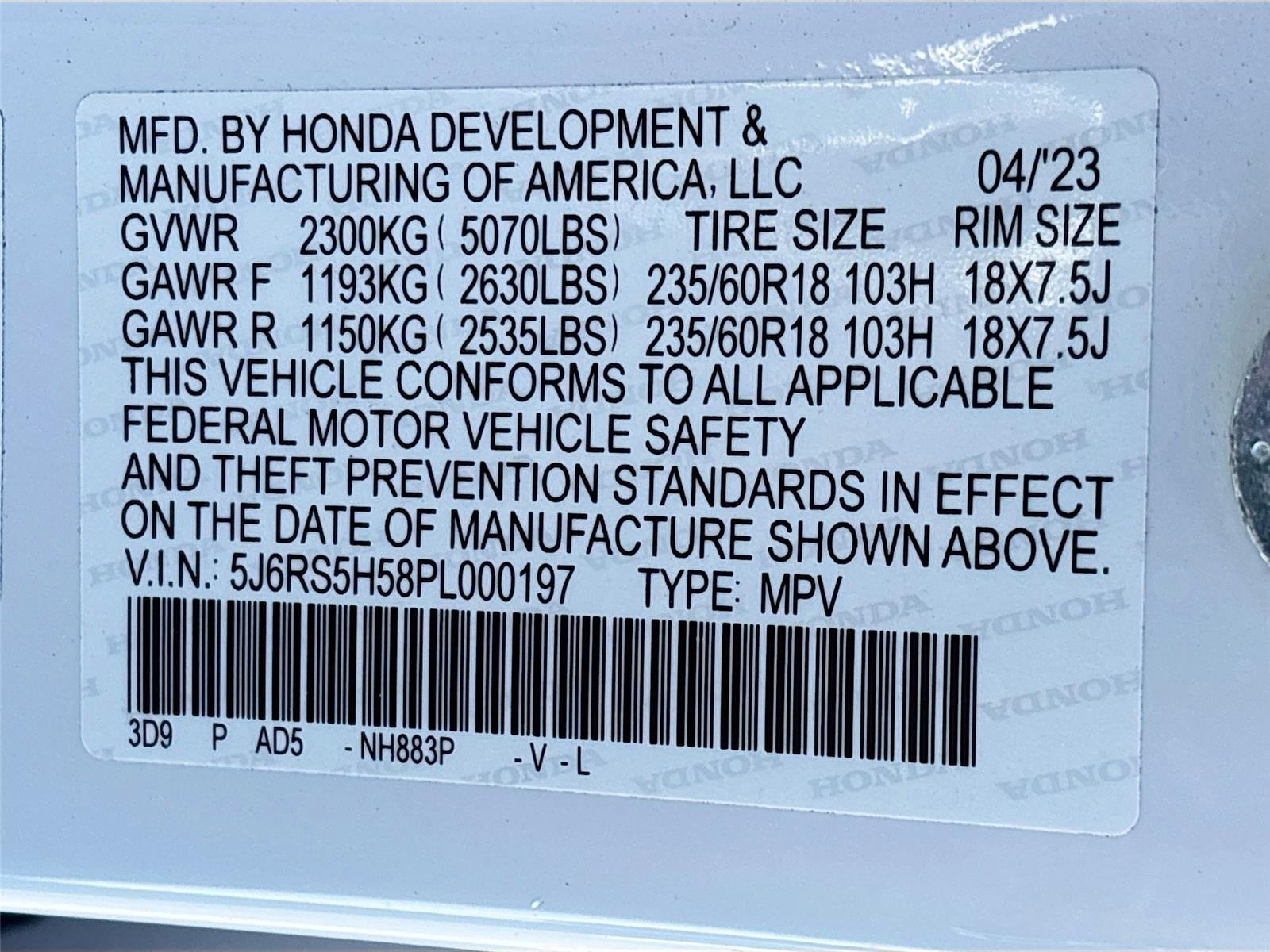 2023 Honda CR-V Hybrid Sport