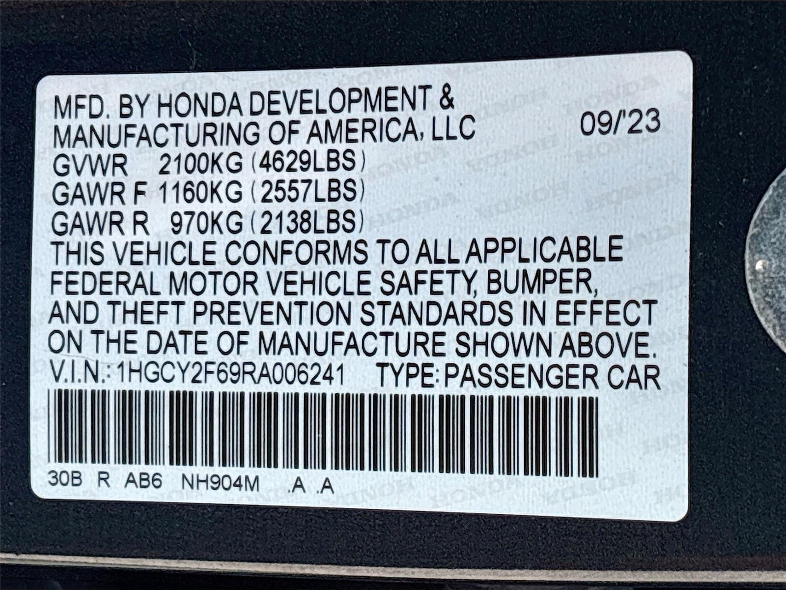 2024 Honda Accord Hybrid EX-L