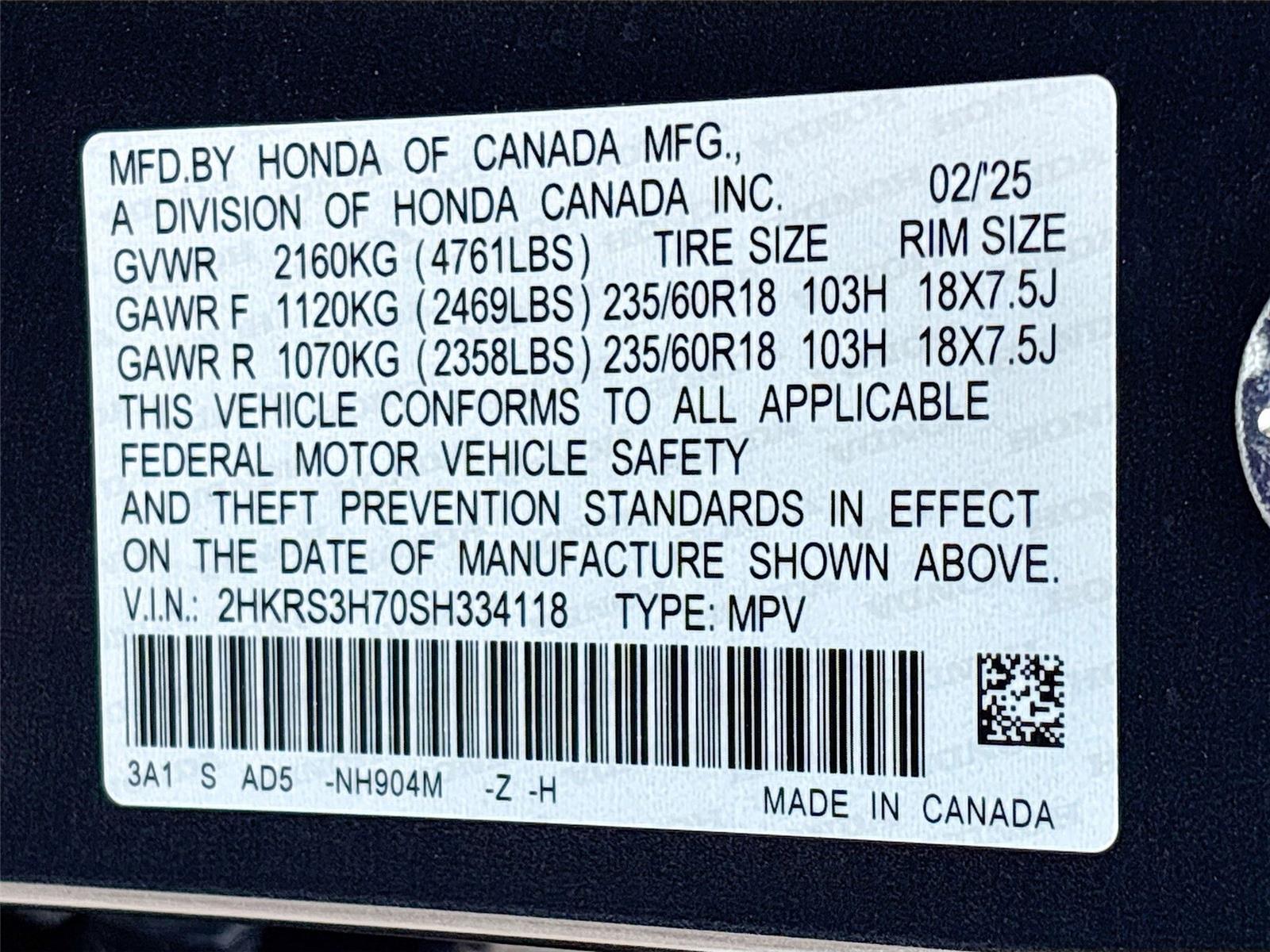 2025 Honda CR-V EX-L