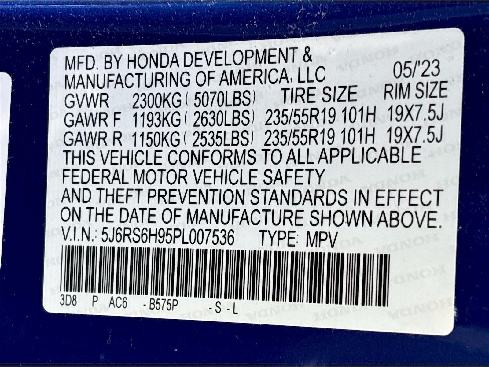 2023 Honda CR-V Hybrid Sport Touring