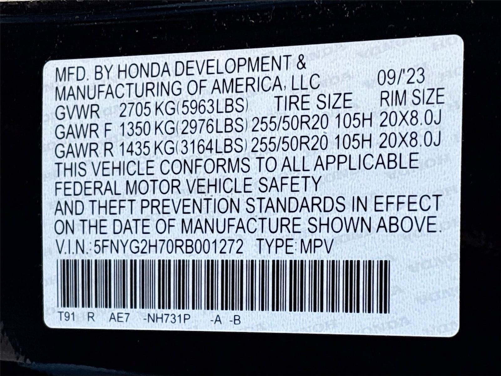 2024 Honda Pilot Touring