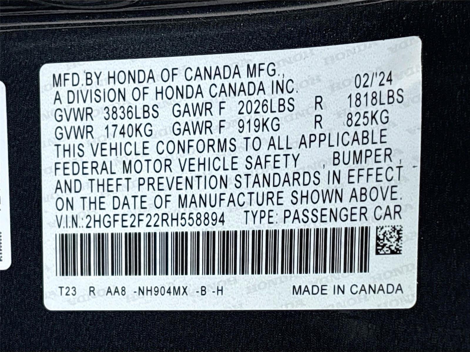 2024 Honda Civic Sedan LX