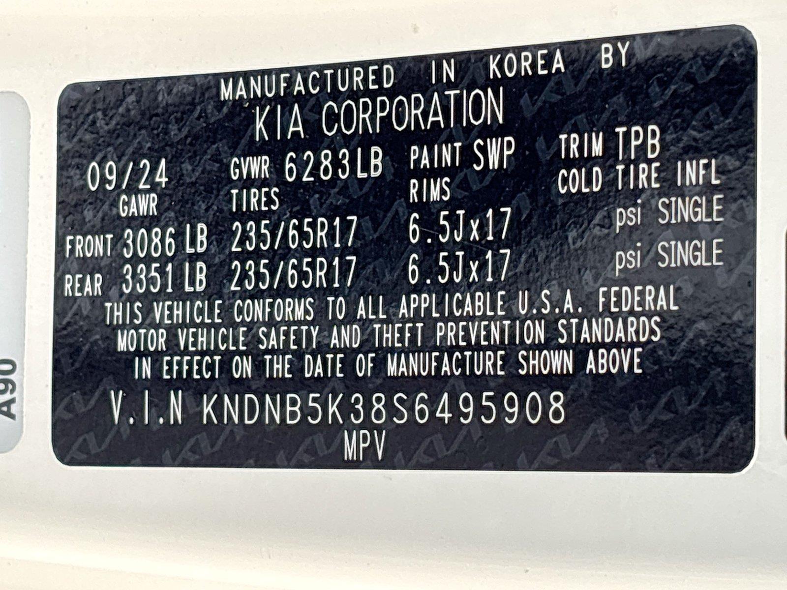 2025 Kia Carnival LXS