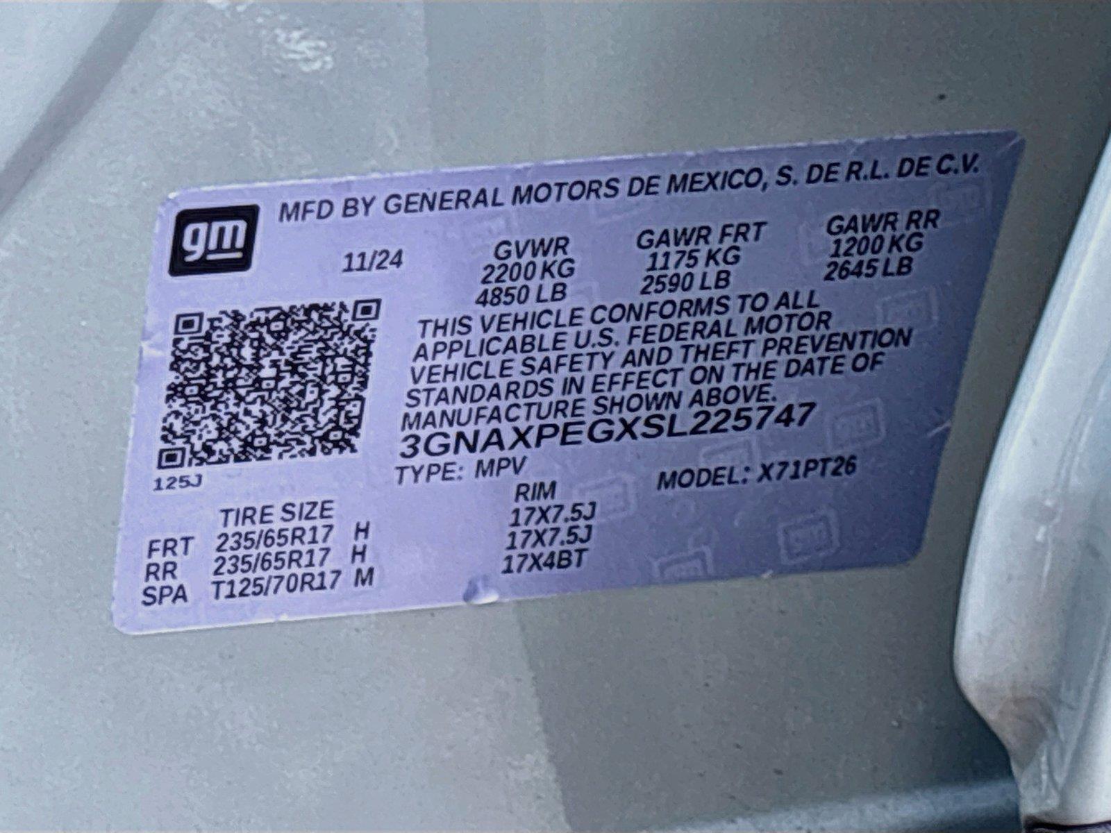 2025 Chevrolet Equinox AWD LT