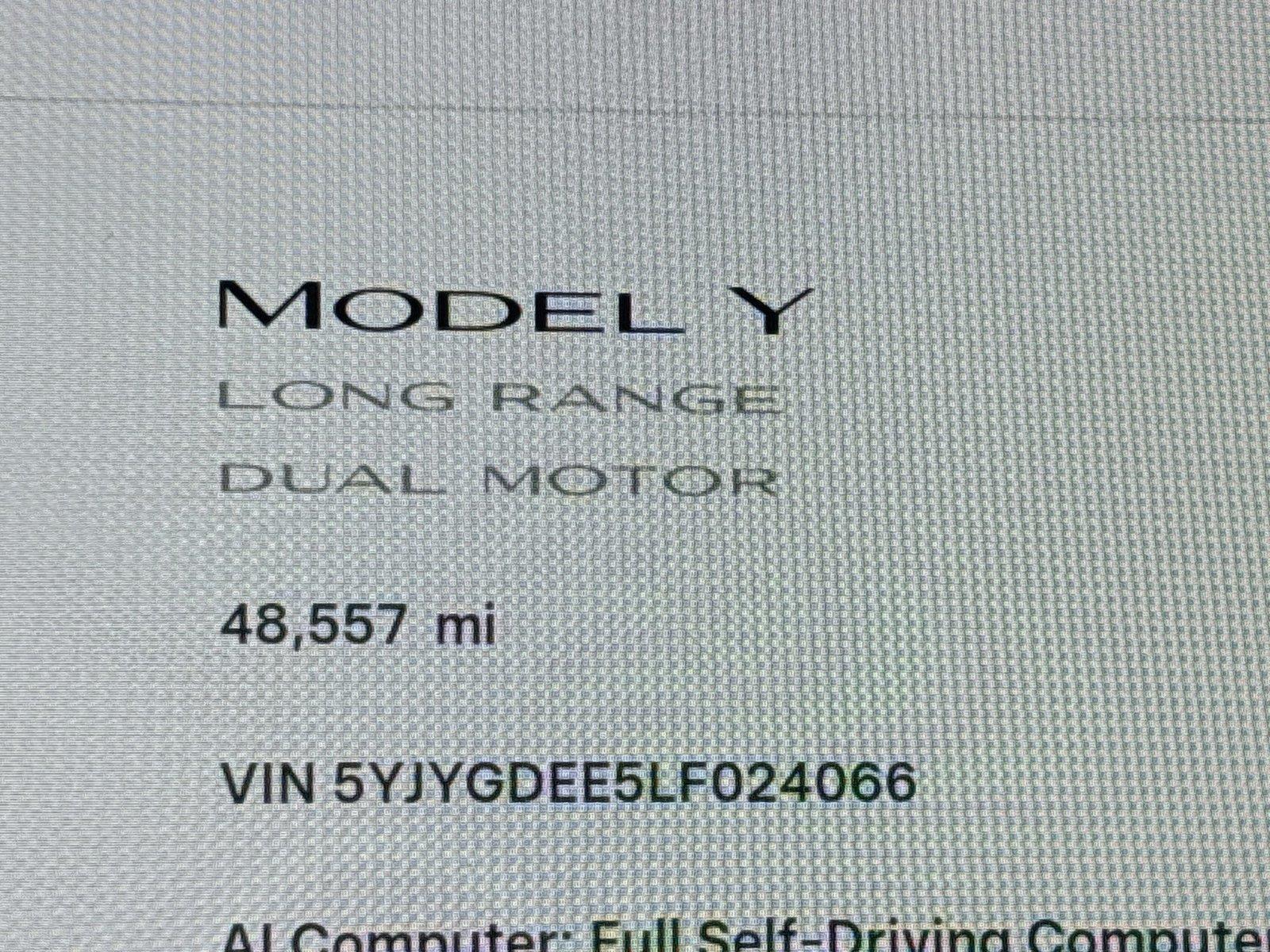2020 Tesla Model Y Long Range