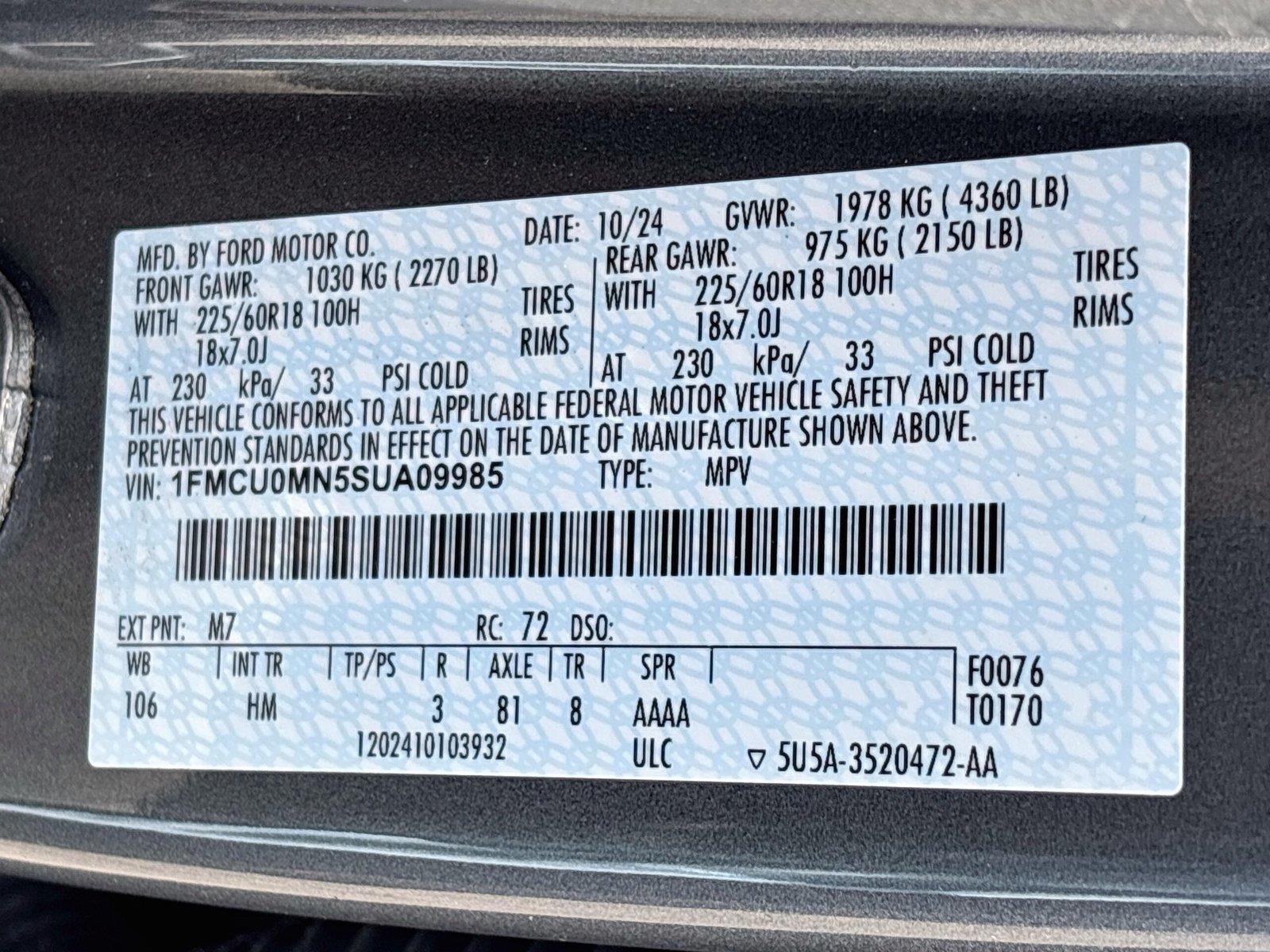 2025 Ford Escape ST-Line