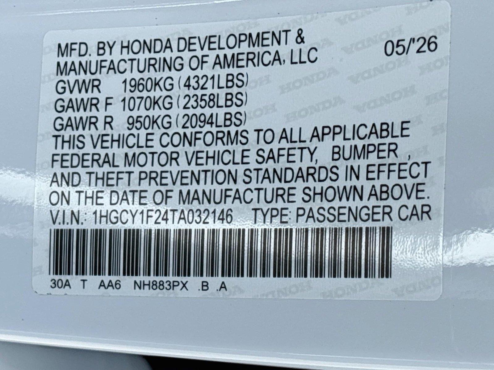 2026 Honda Accord Sedan LX