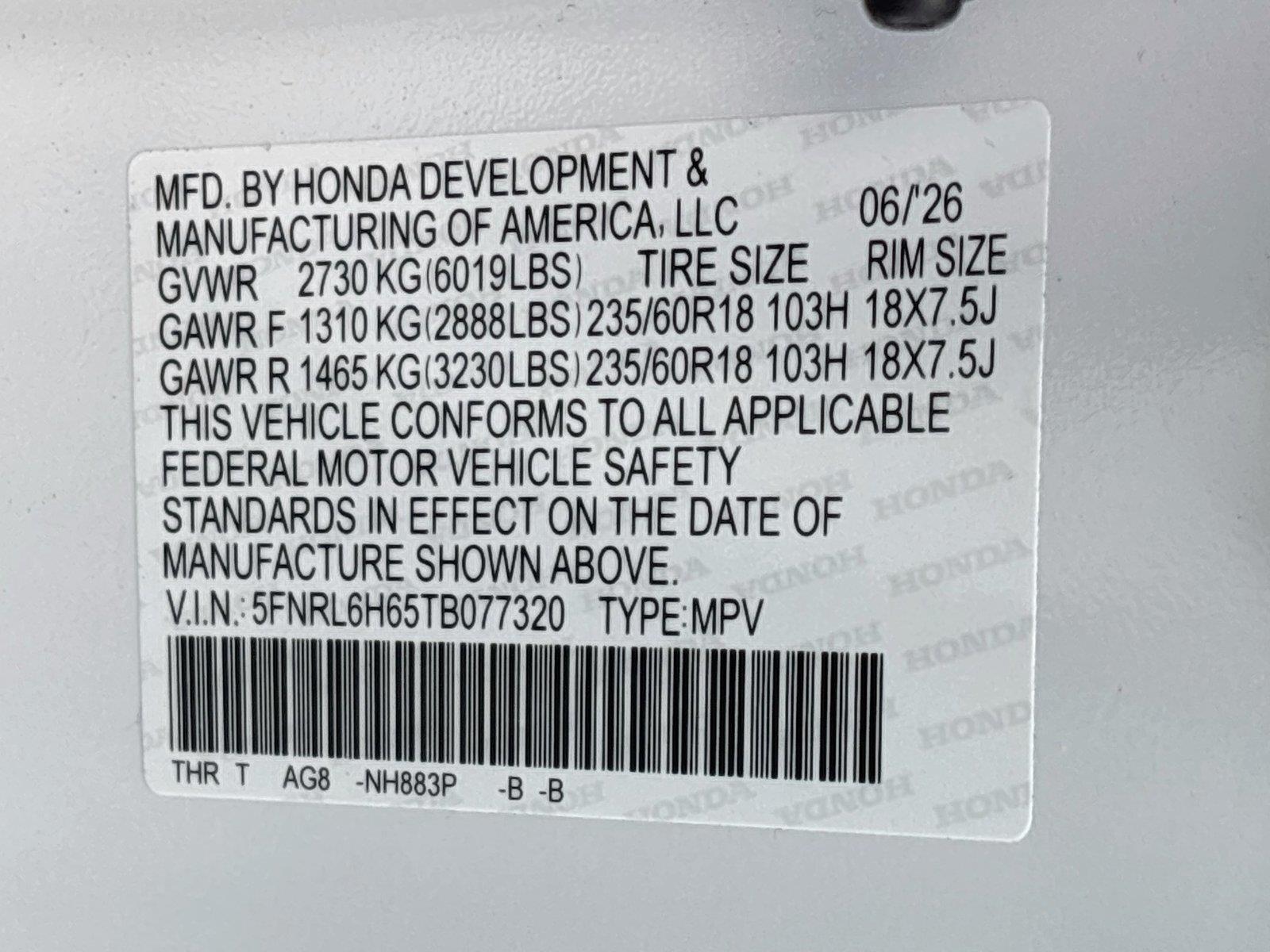 2026 Honda Odyssey EX-L