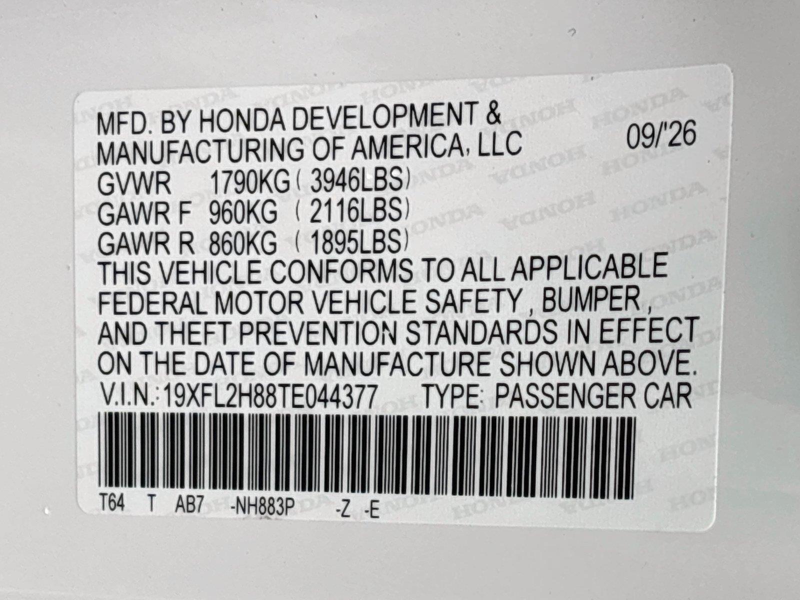 2026 Honda Civic Sport