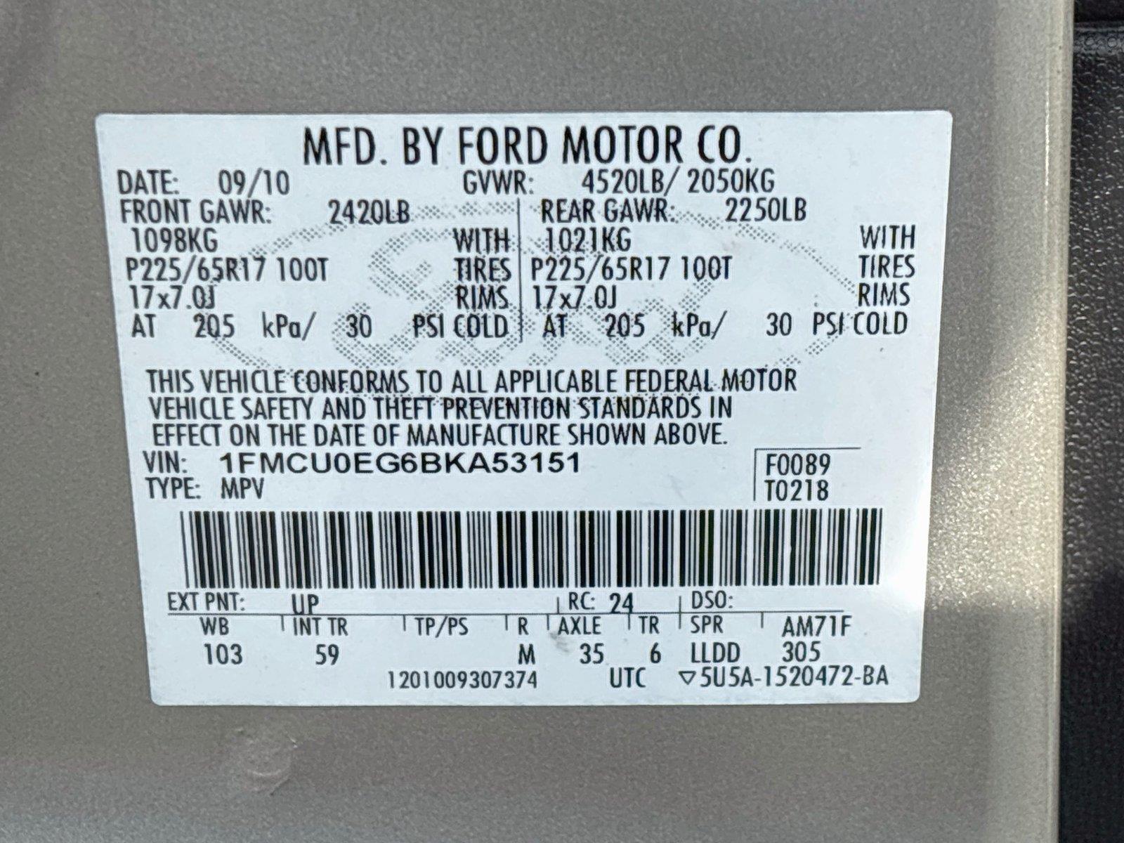 2011 Ford Escape Limited
