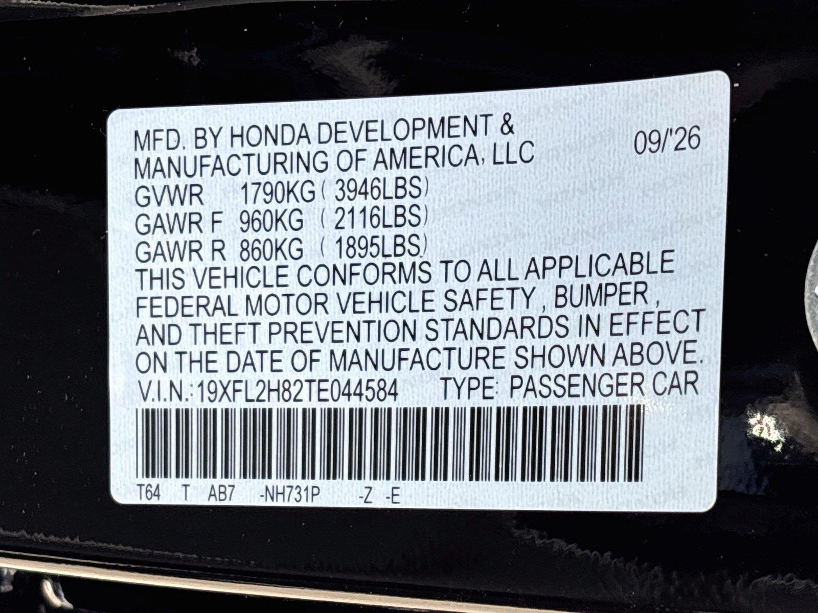 2026 Honda Civic Sport