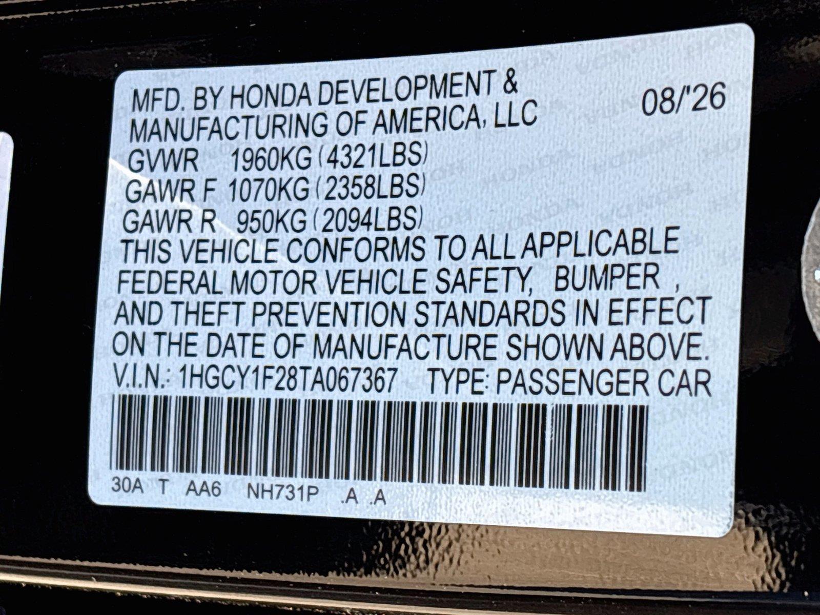 2026 Honda Accord Sedan LX