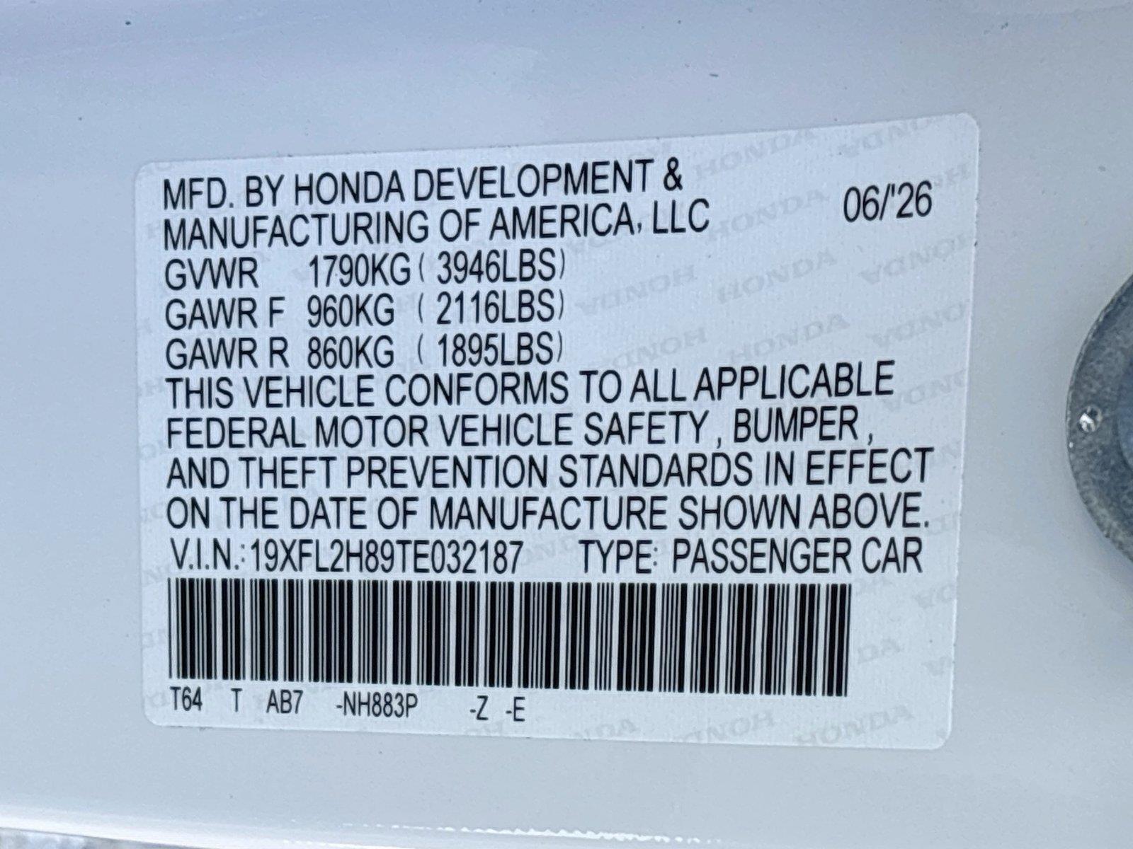 2026 Honda Civic Sport