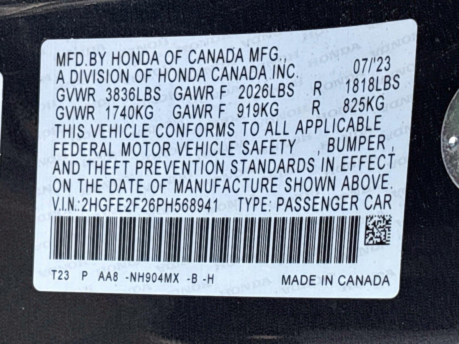 2023 Honda Civic Sedan LX