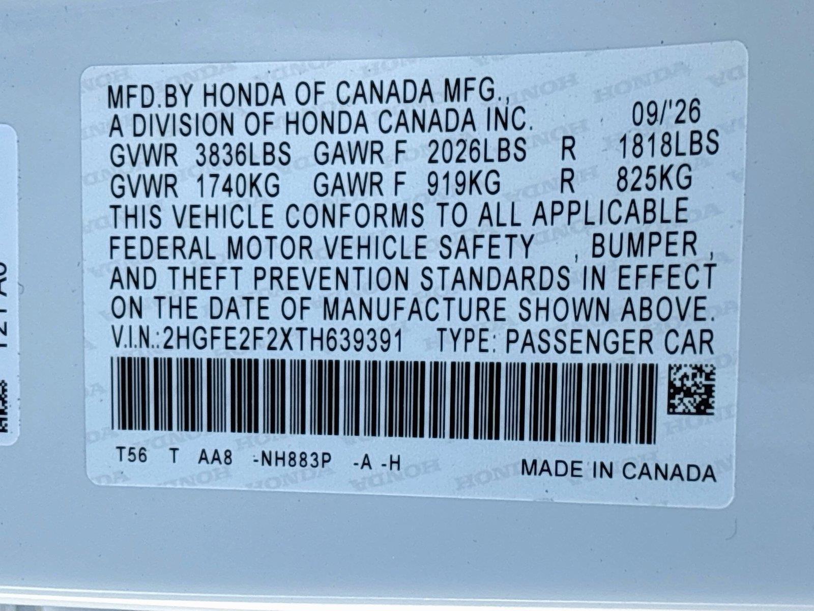 2026 Honda Civic Sedan LX