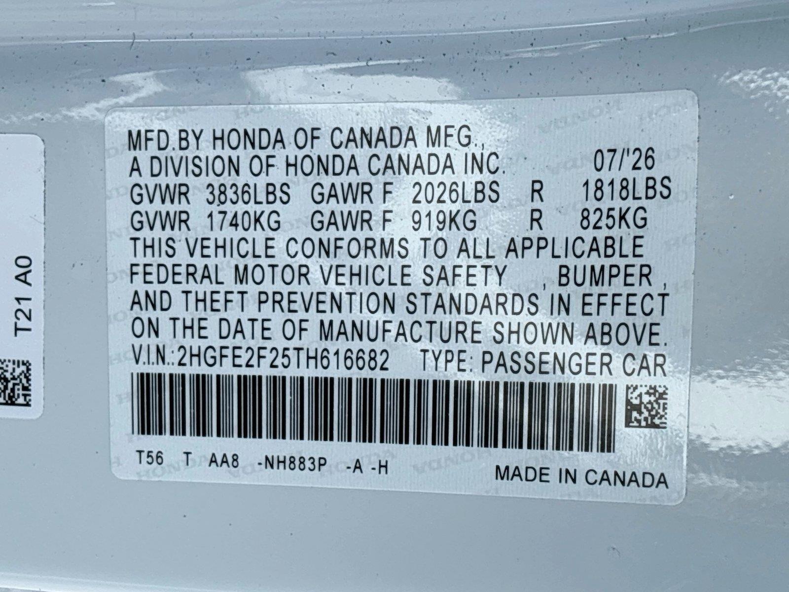 2026 Honda Civic Sedan LX