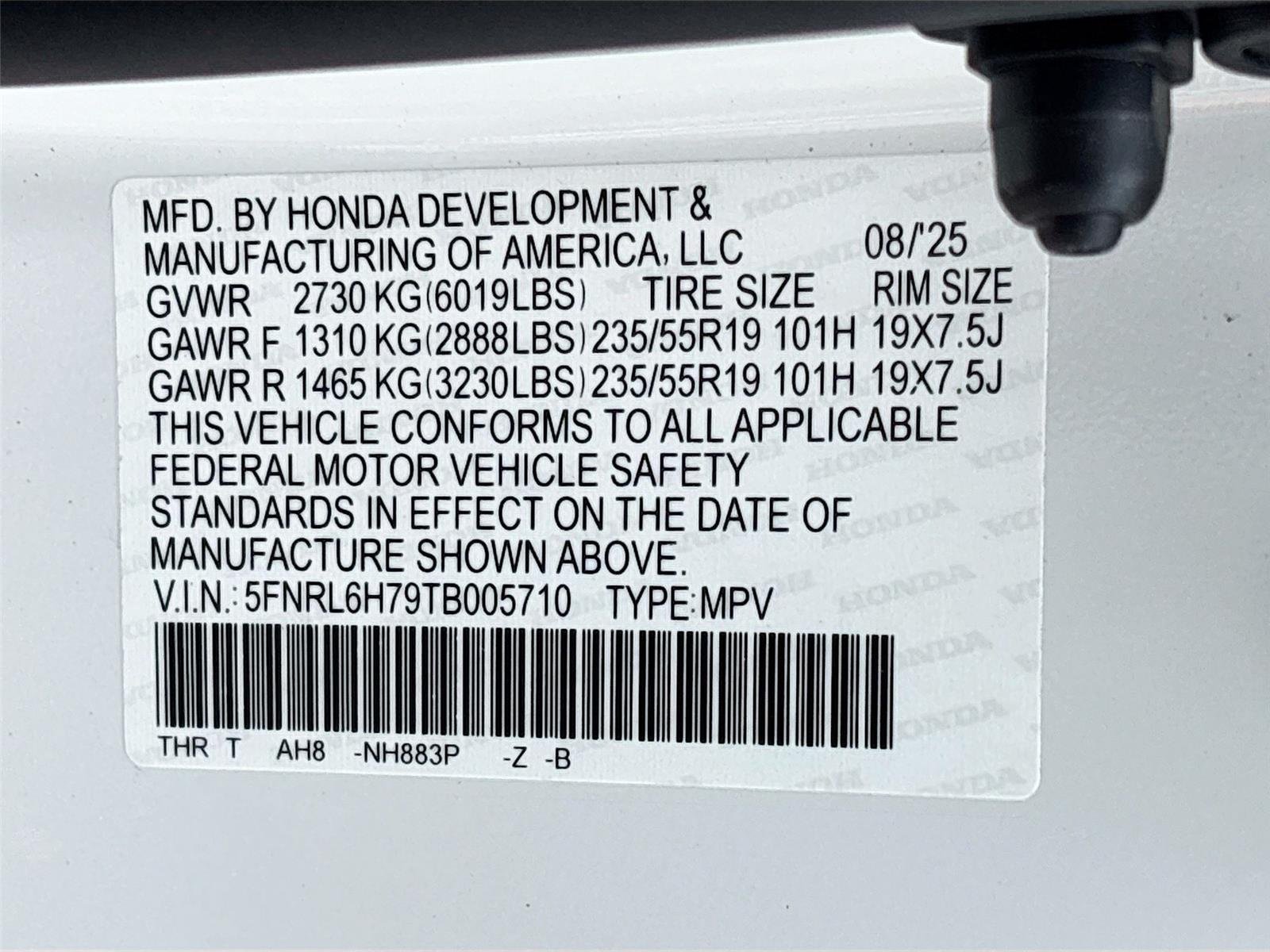 2026 Honda Odyssey Sport-L