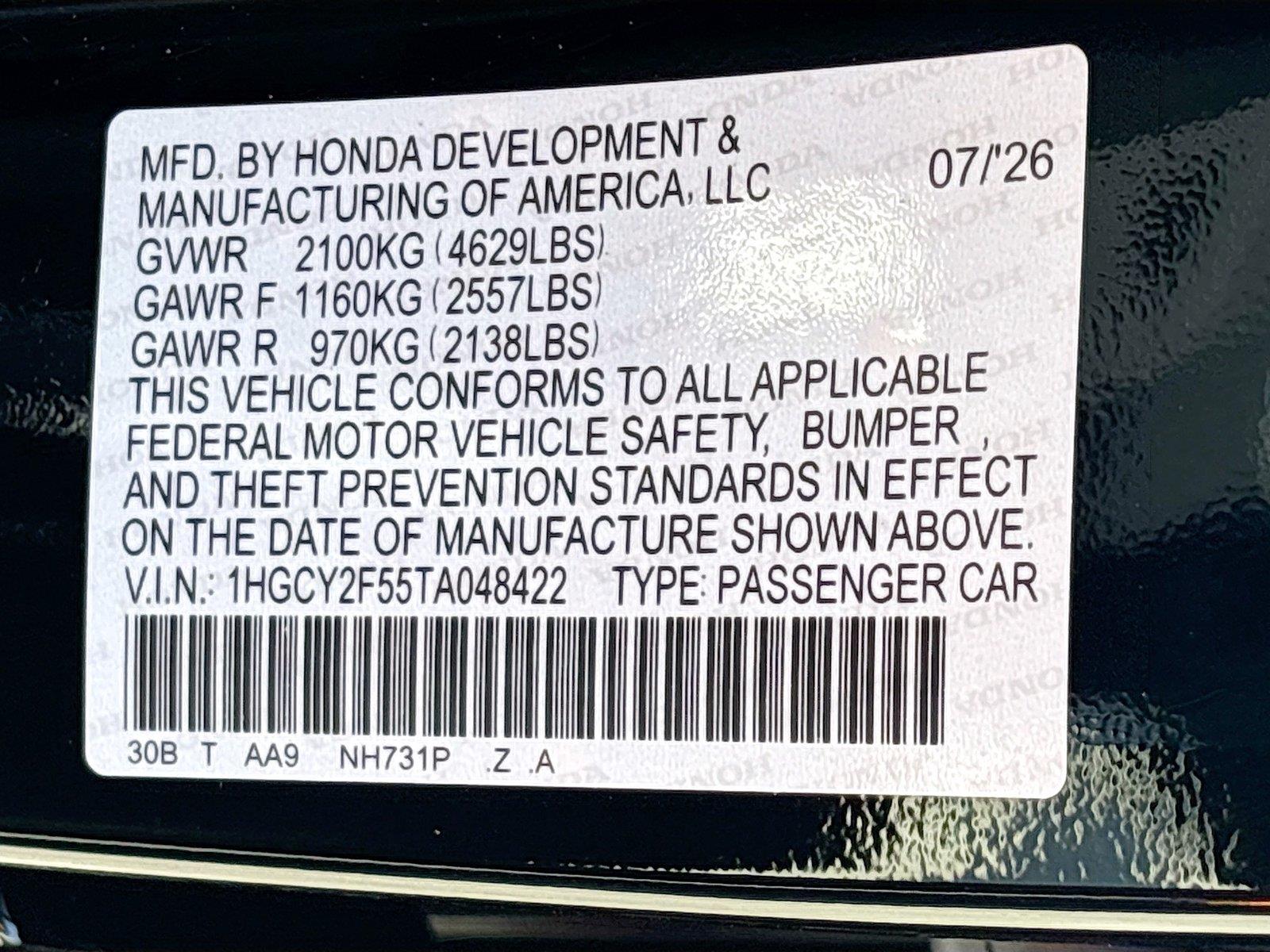 2026 Honda Accord Hybrid Sport