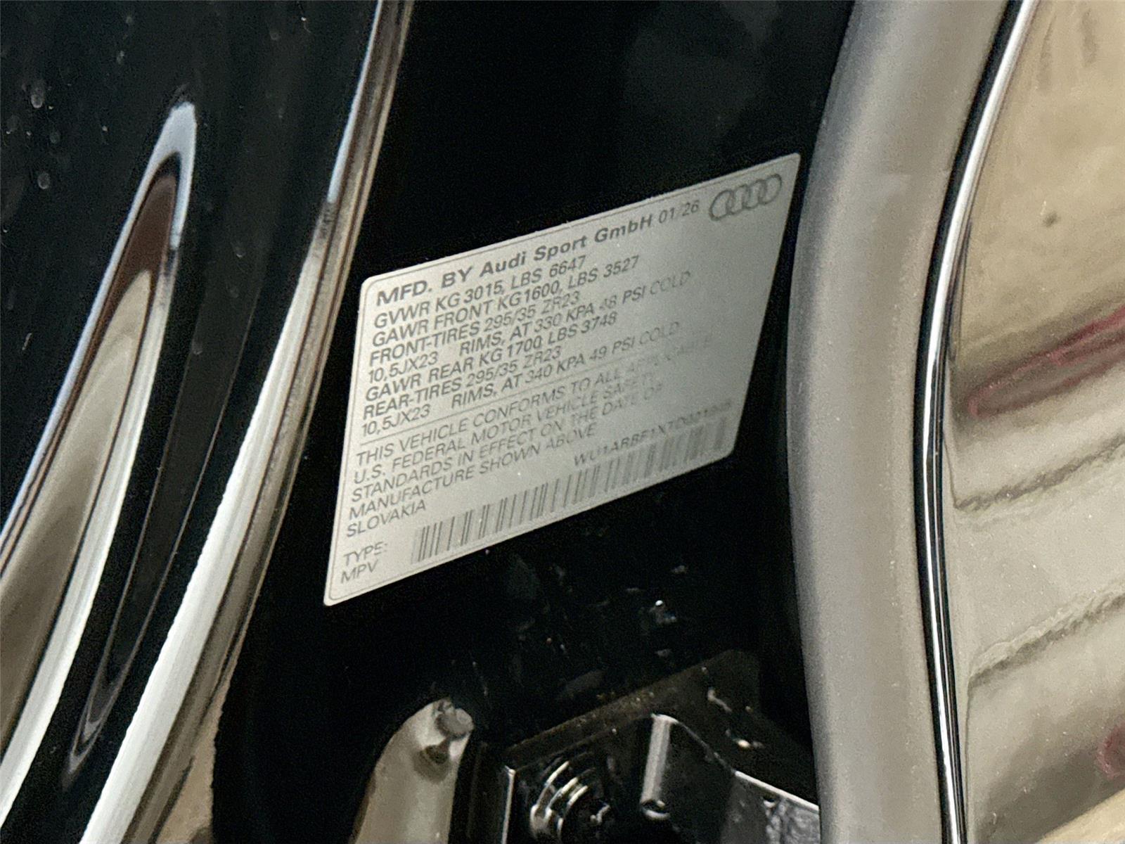 2026 Audi RS Q8 performance