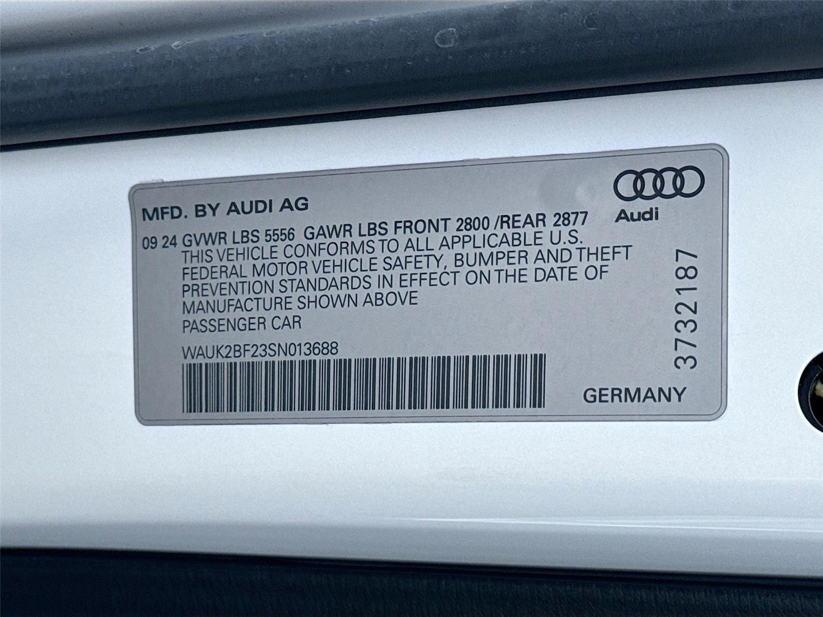 2025 Audi A6 Sedan Premium