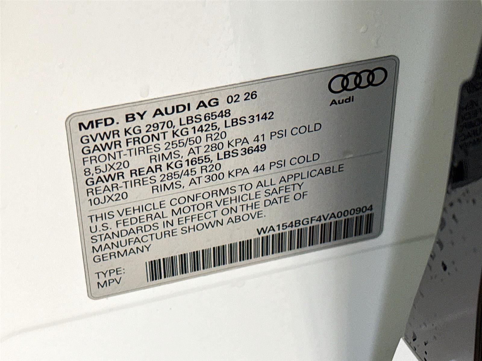 2027 Audi Q6 e-tron Premium Plus