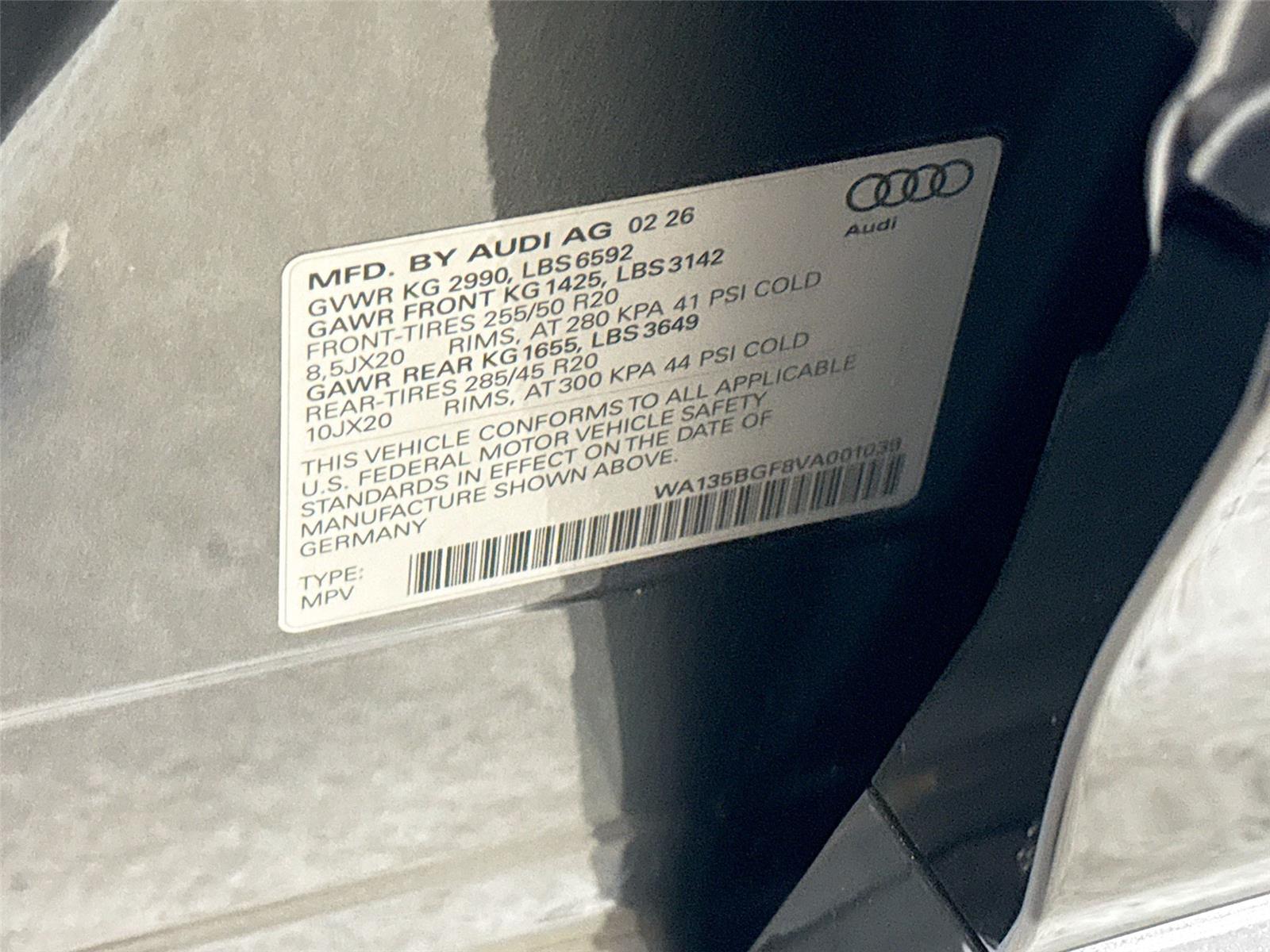 2027 Audi SQ6 e-tron Prestige