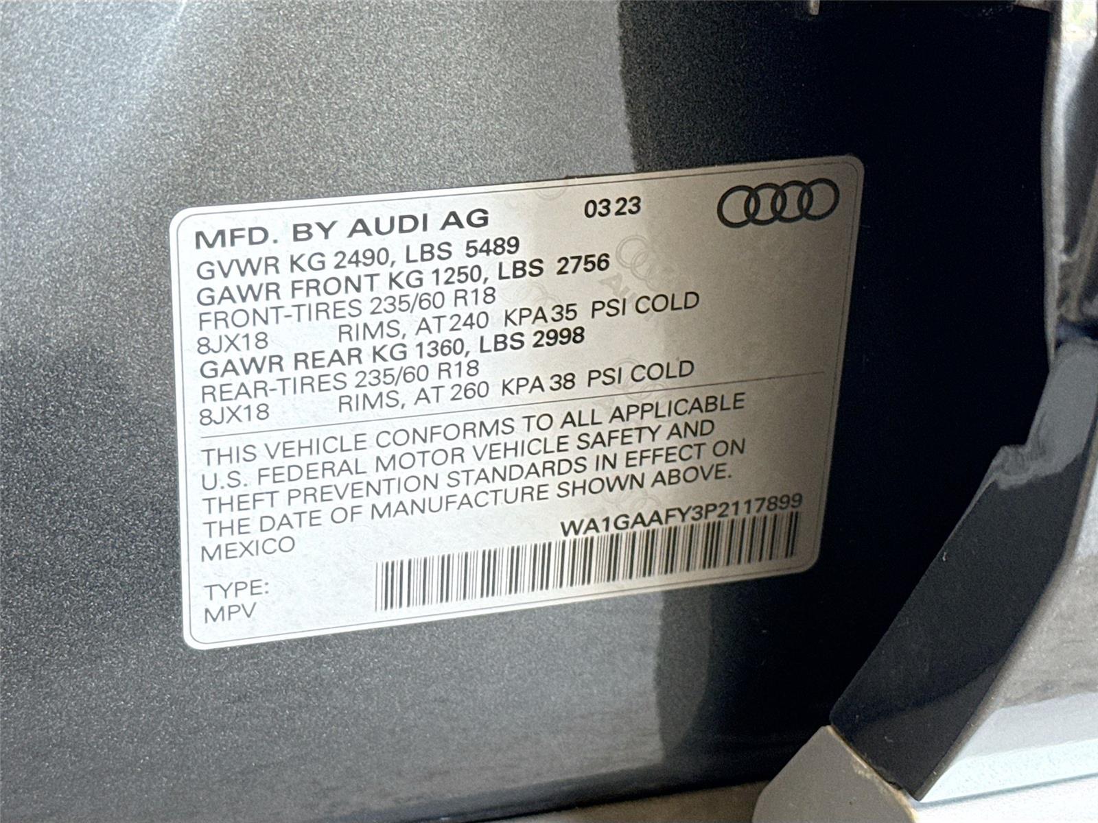2023 AUDI Q5 PREMIUM 45