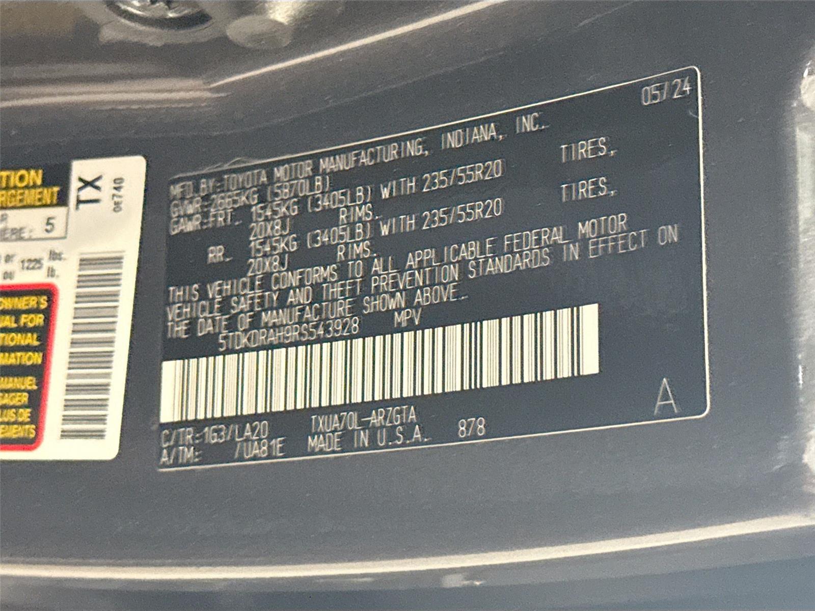 2024 Toyota Highlander Platinum