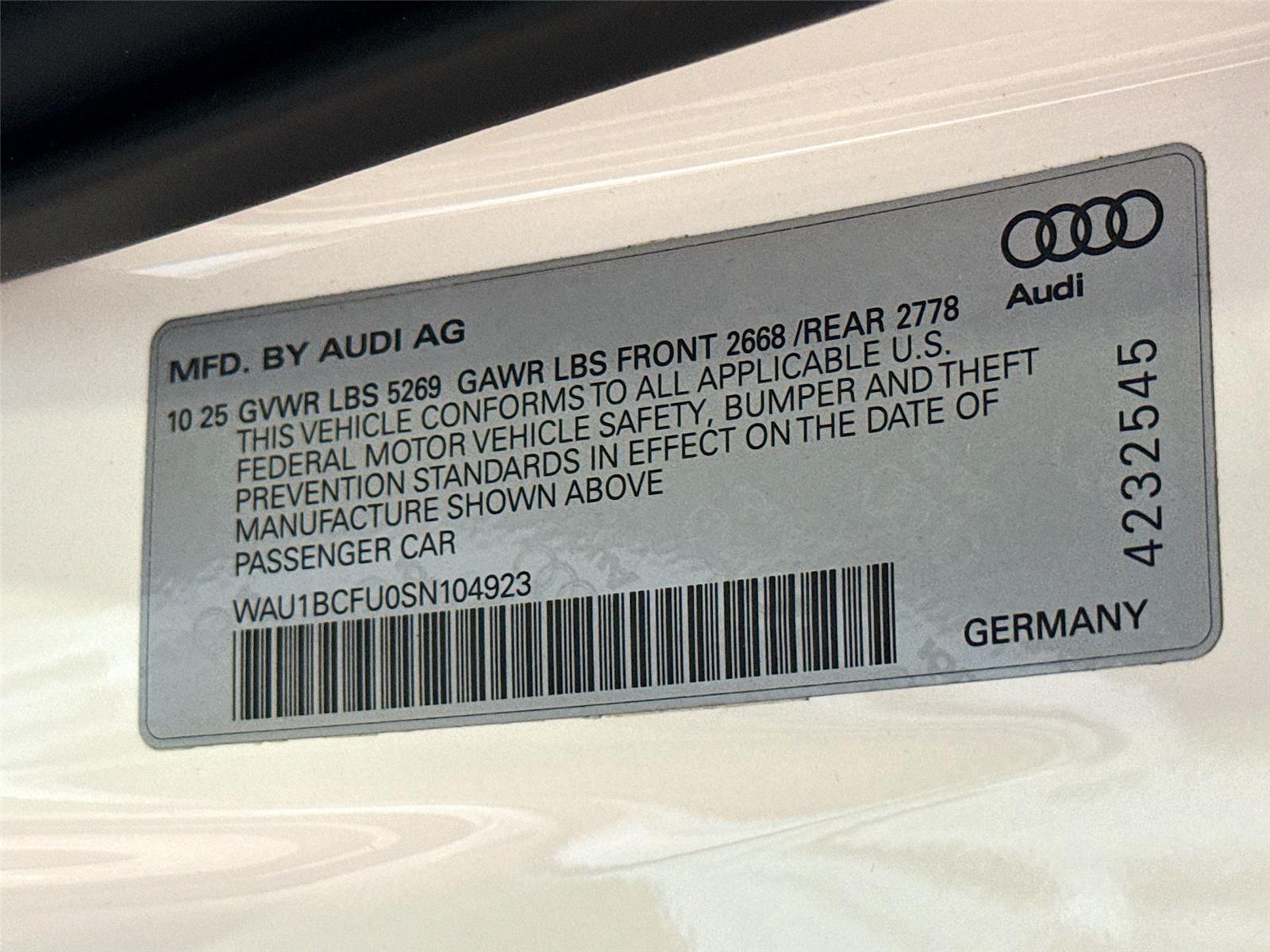 2025 Audi A5 Premium
