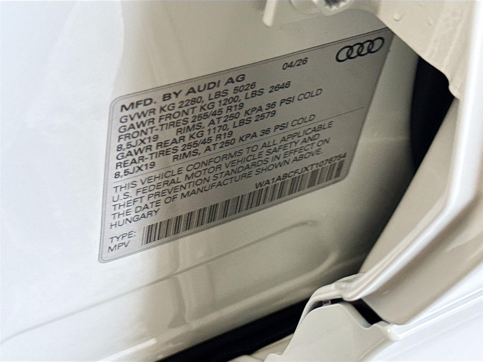 2026 AUDI Q3 S-LINE