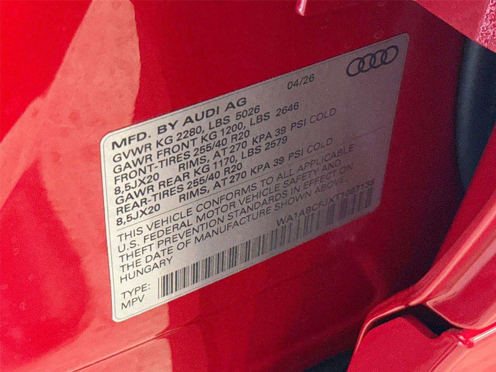 2026 Audi Q3 S line