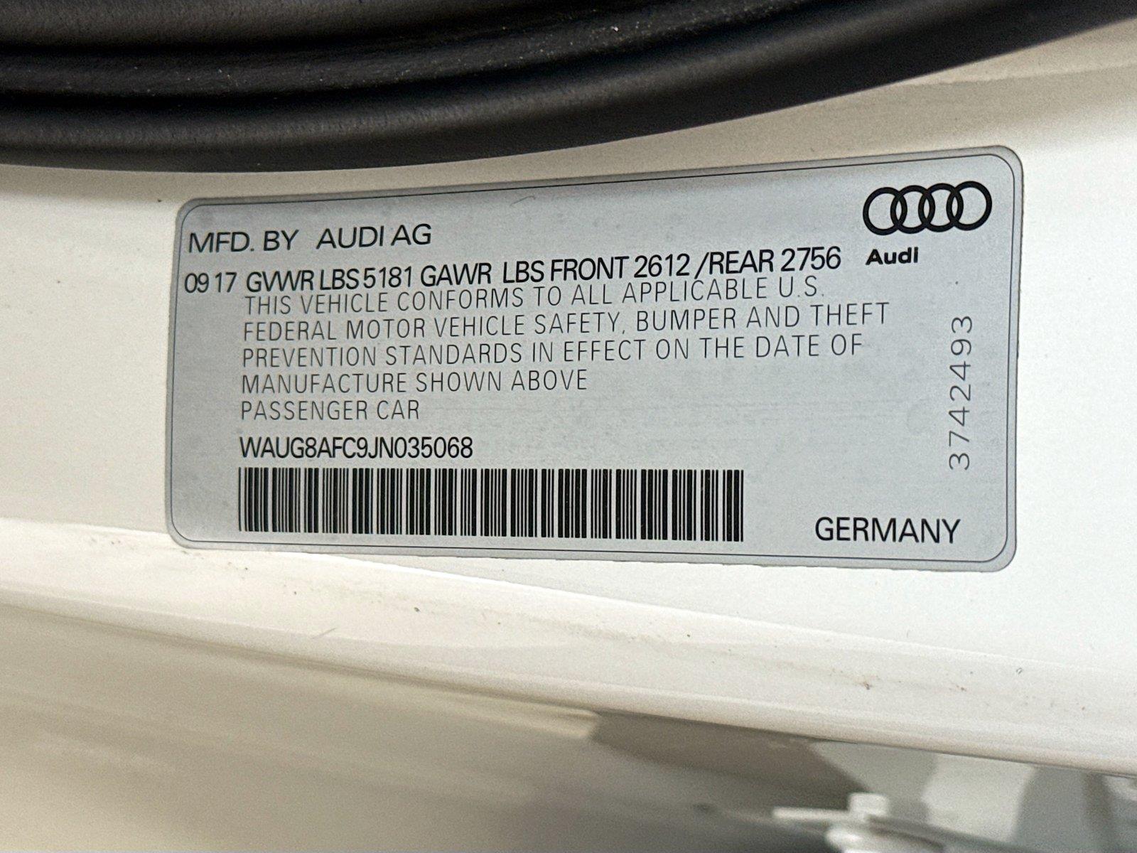 2018 Audi A6 Premium Plus
