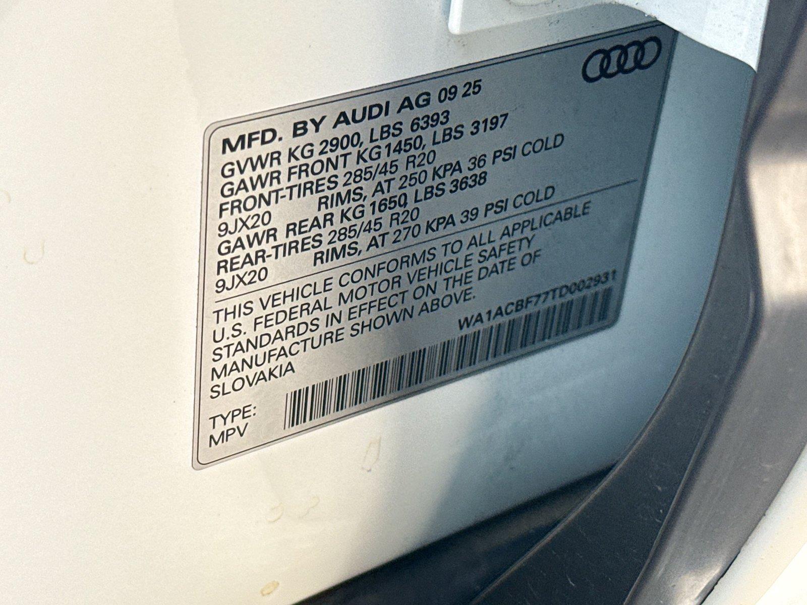 2026 Audi Q7 Premium