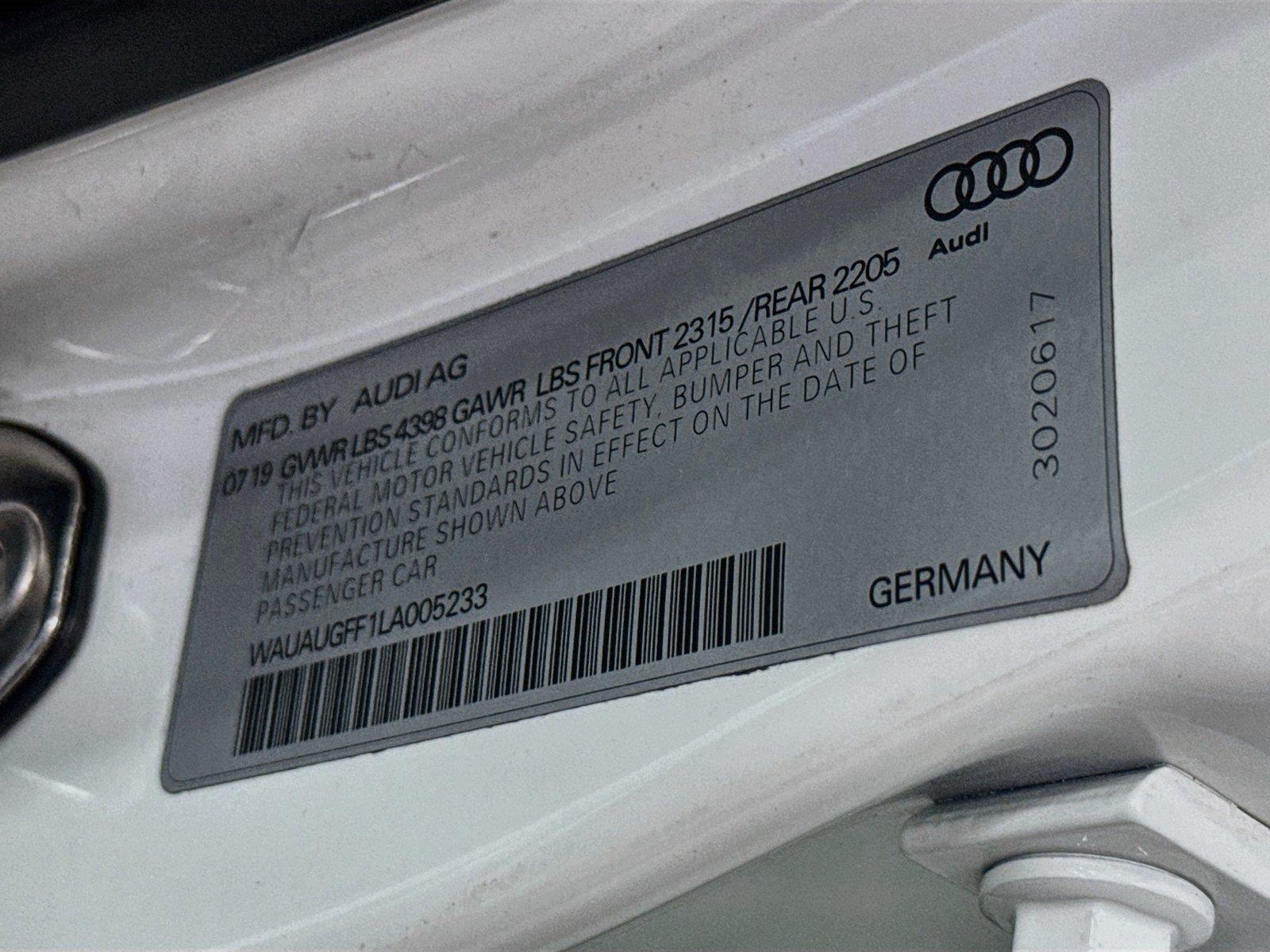 2020 Audi A3 Sedan Premium