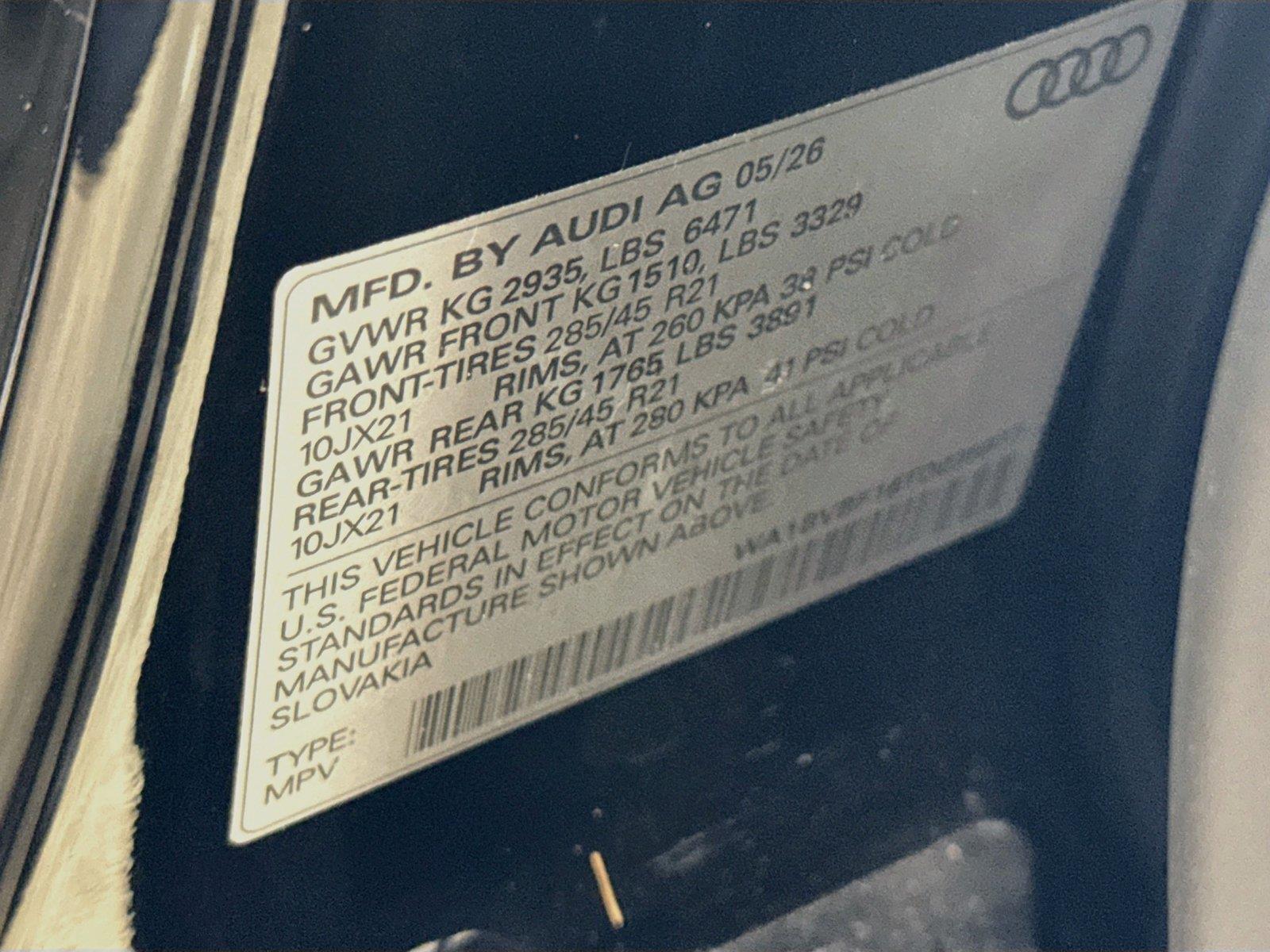 2026 Audi Q8 Premium Plus