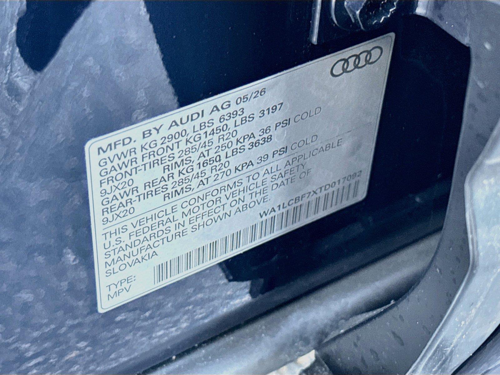 2026 AUDI Q7 PREMIUM PLUS