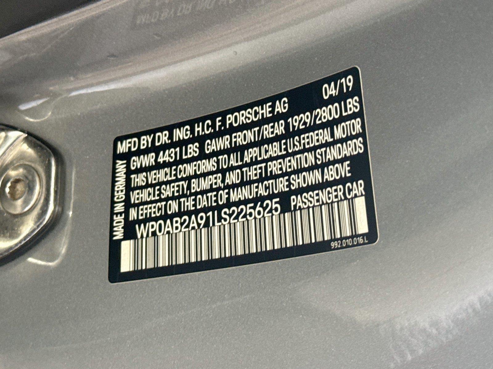 2020 PORSCHE 911