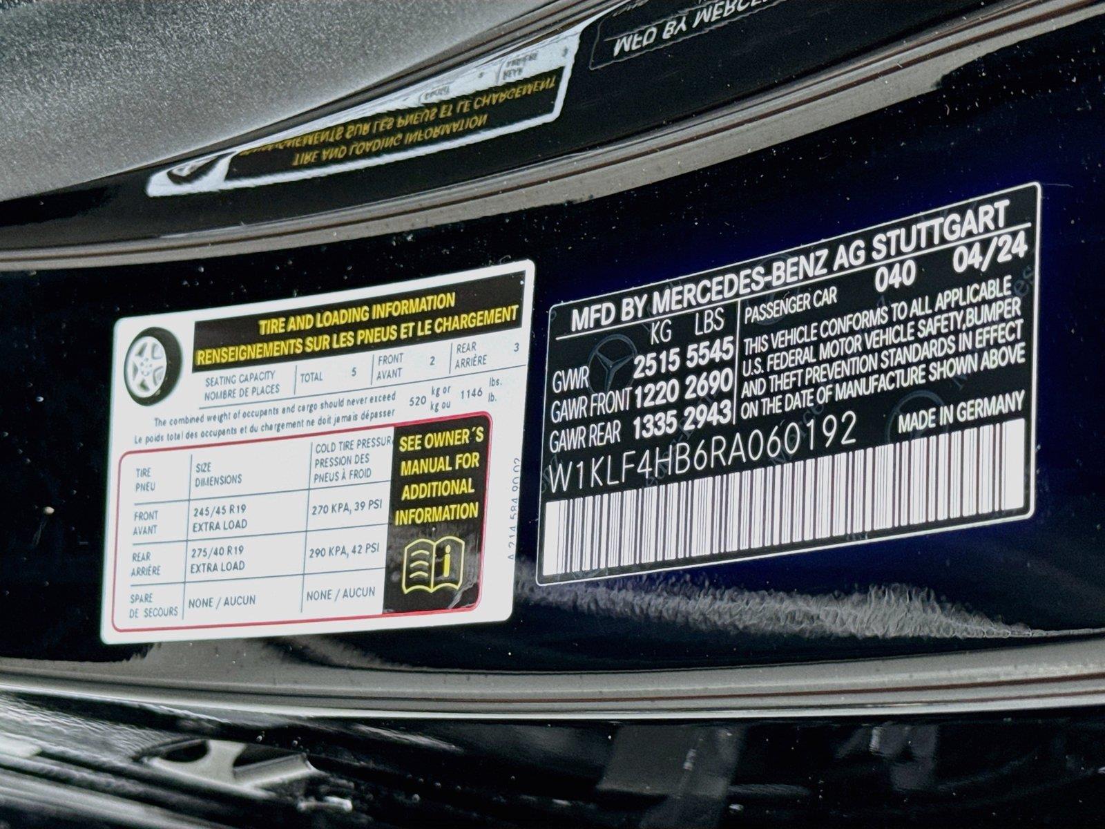 2024 Mercedes-Benz E-Class E 350