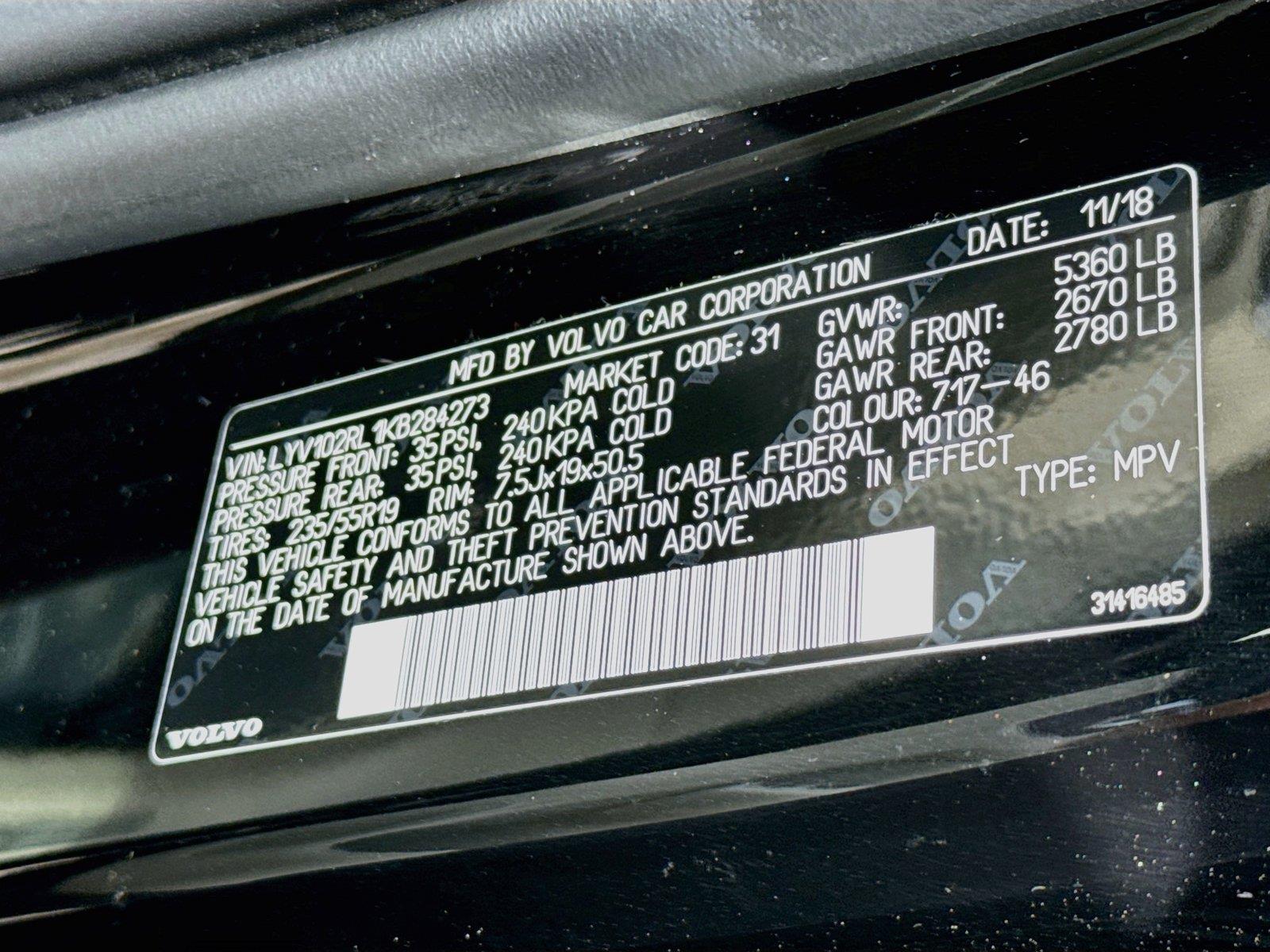 2019 Volvo XC60 Inscription