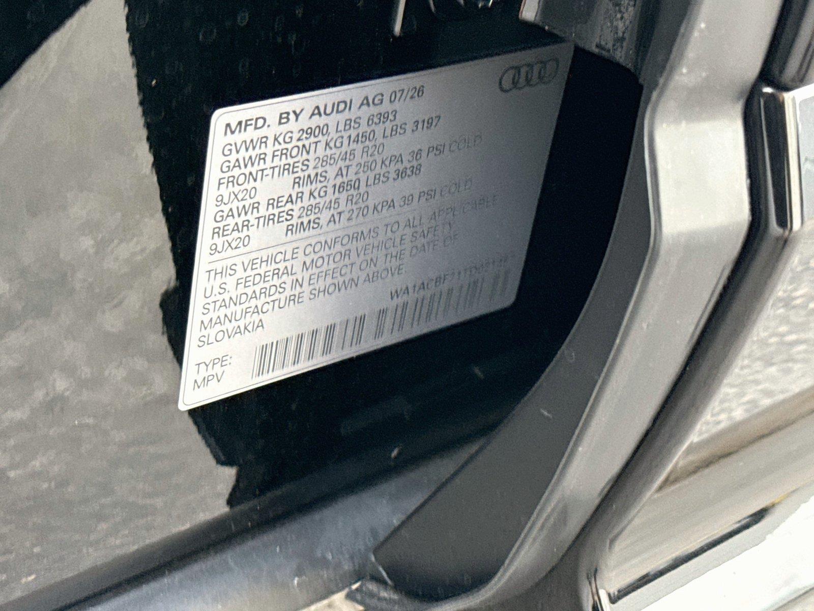 2026 Audi Q7 Premium
