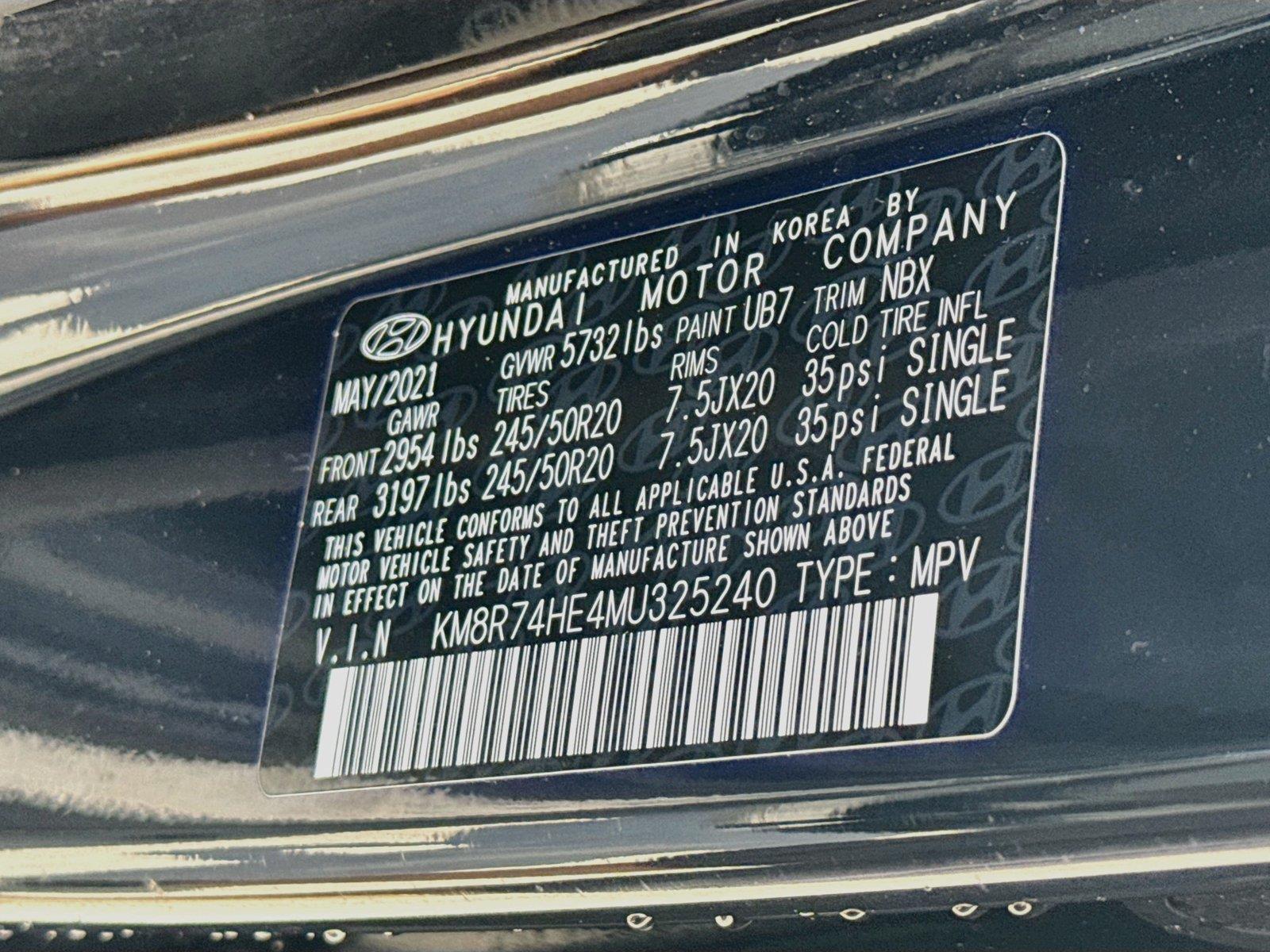 2021 Hyundai Palisade Calligraphy