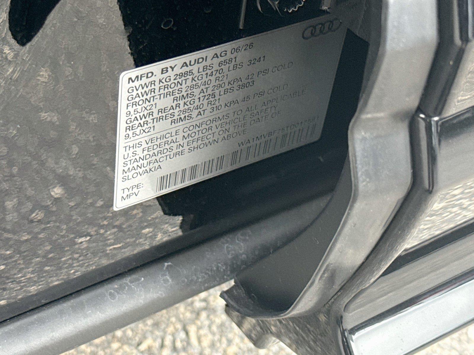 2026 Audi Q7 S line Premium Plus