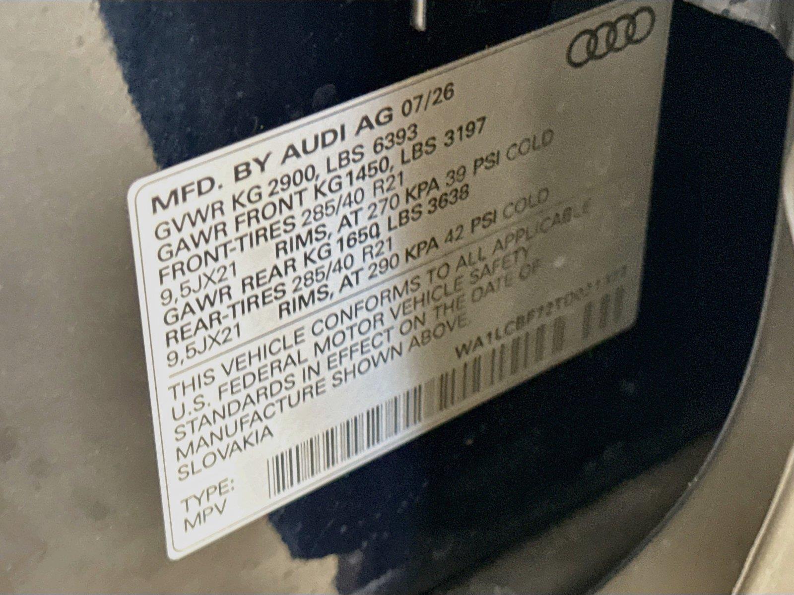 2026 Audi Q7 Premium Plus