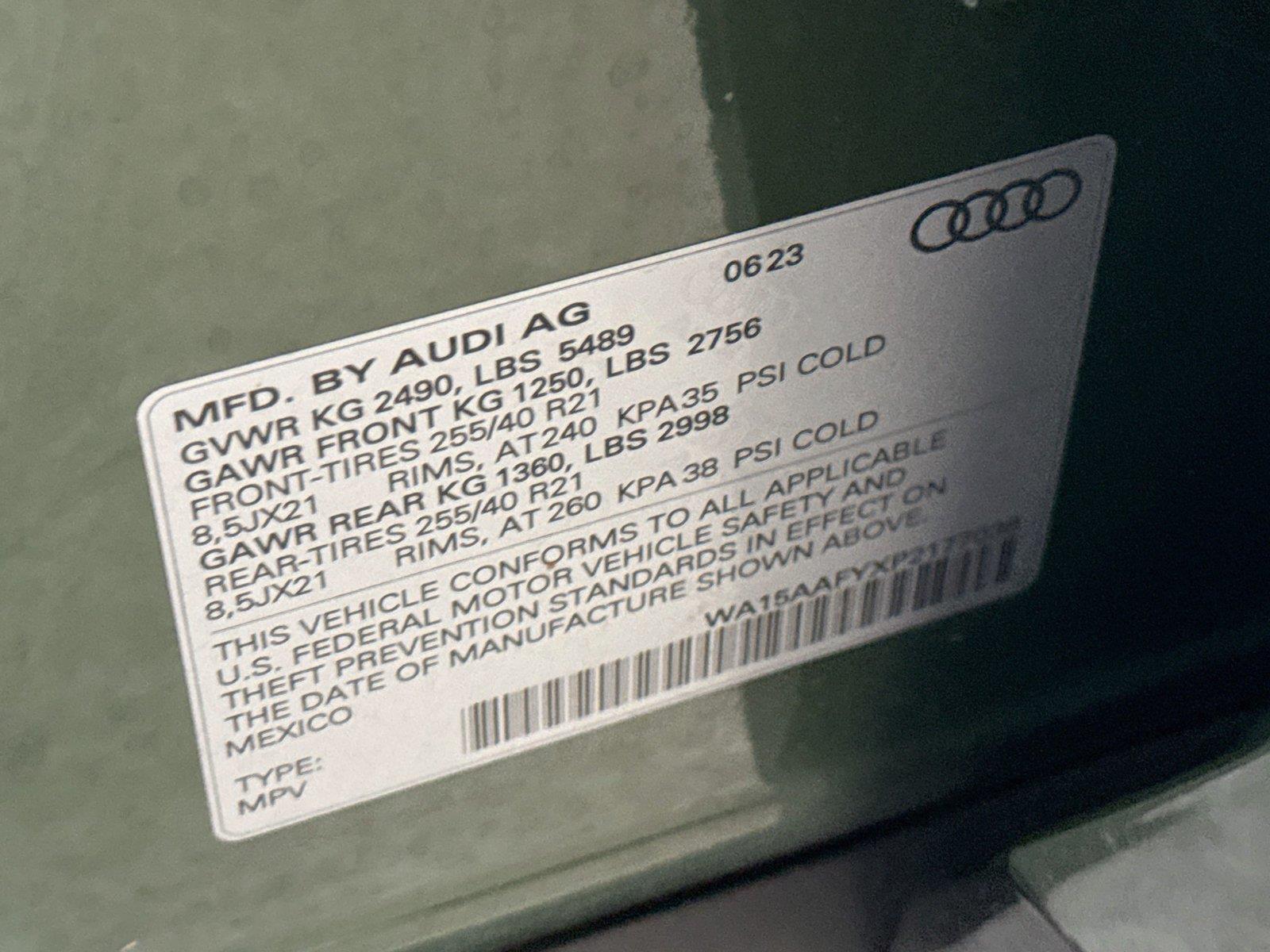 2023 Audi Q5 Sportback S line Premium Plus