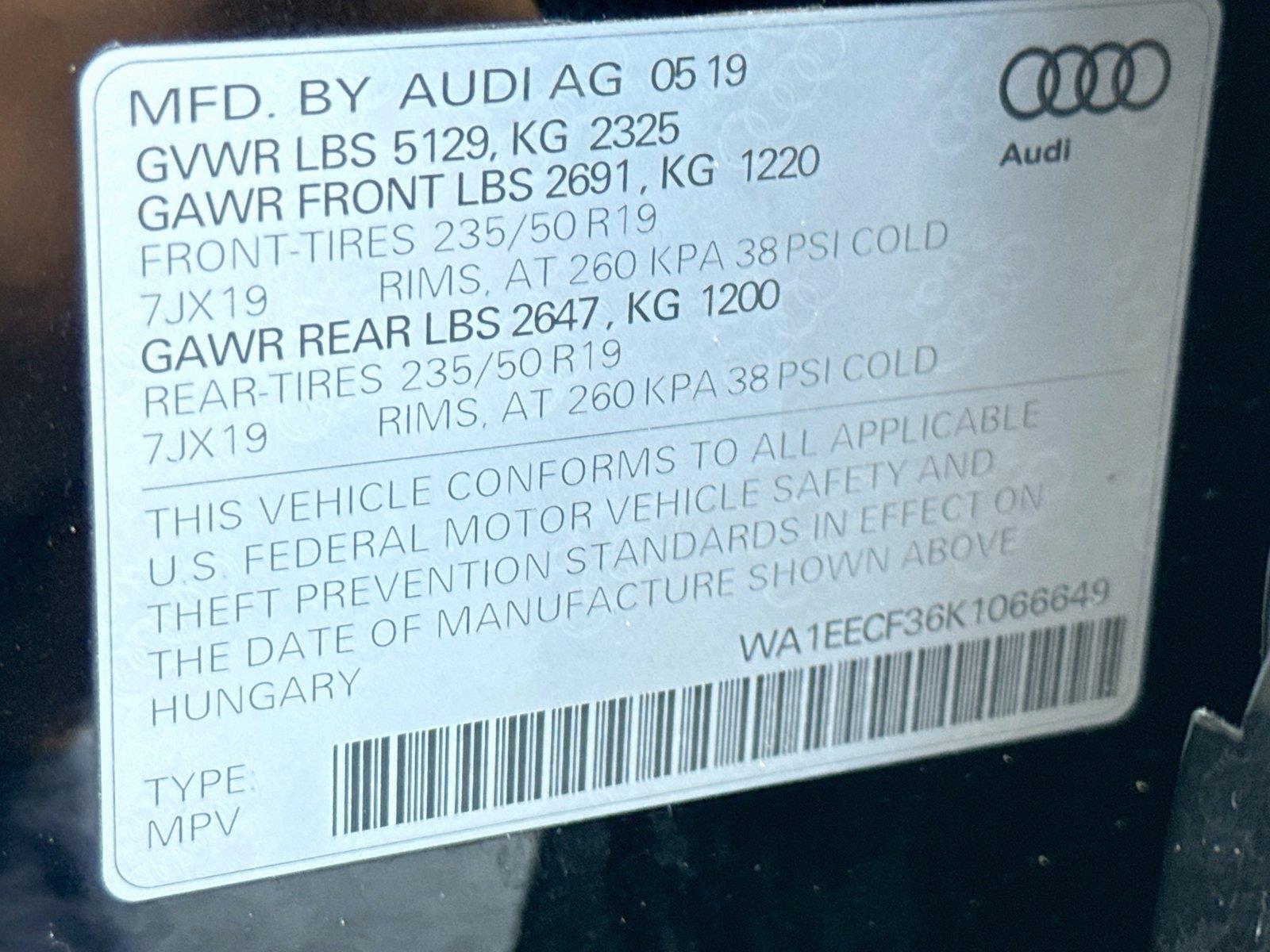 2019 Audi Q3 S line Premium Plus