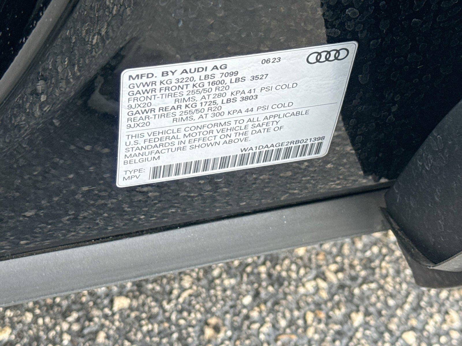 2024 AUDI Q8 E-TRON SPORT