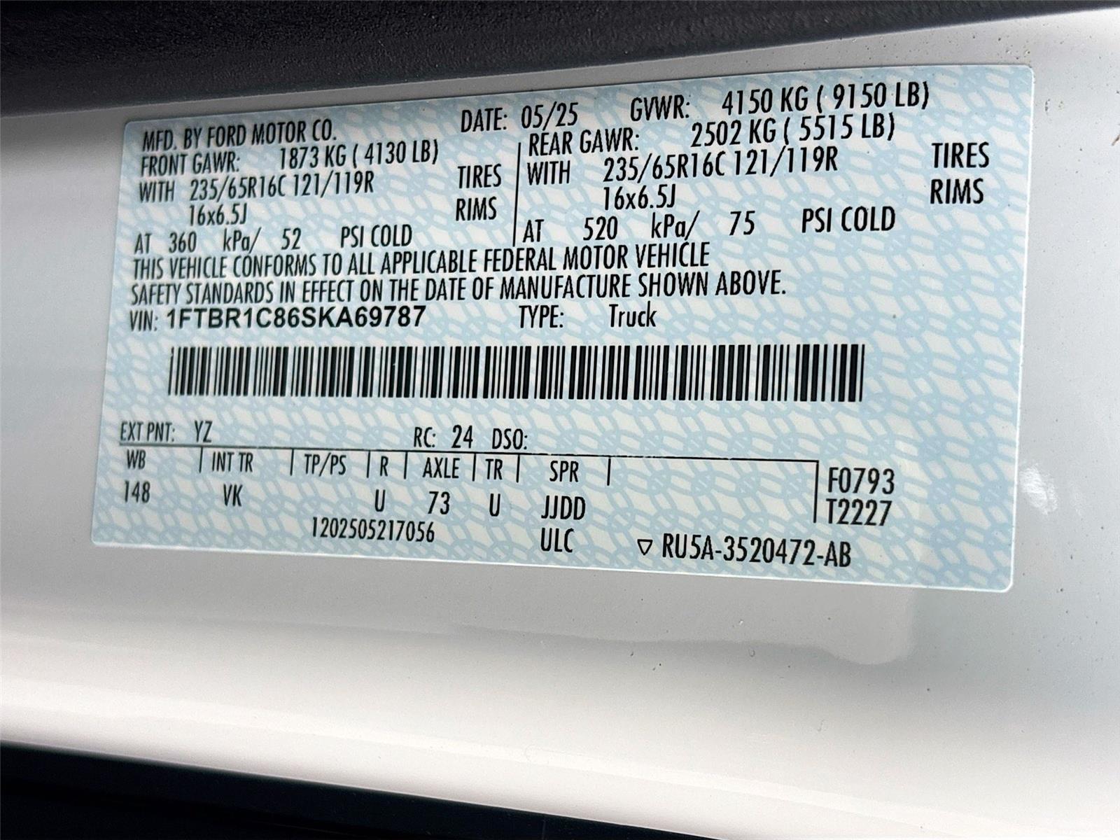 2025 Ford Transit Cargo Van